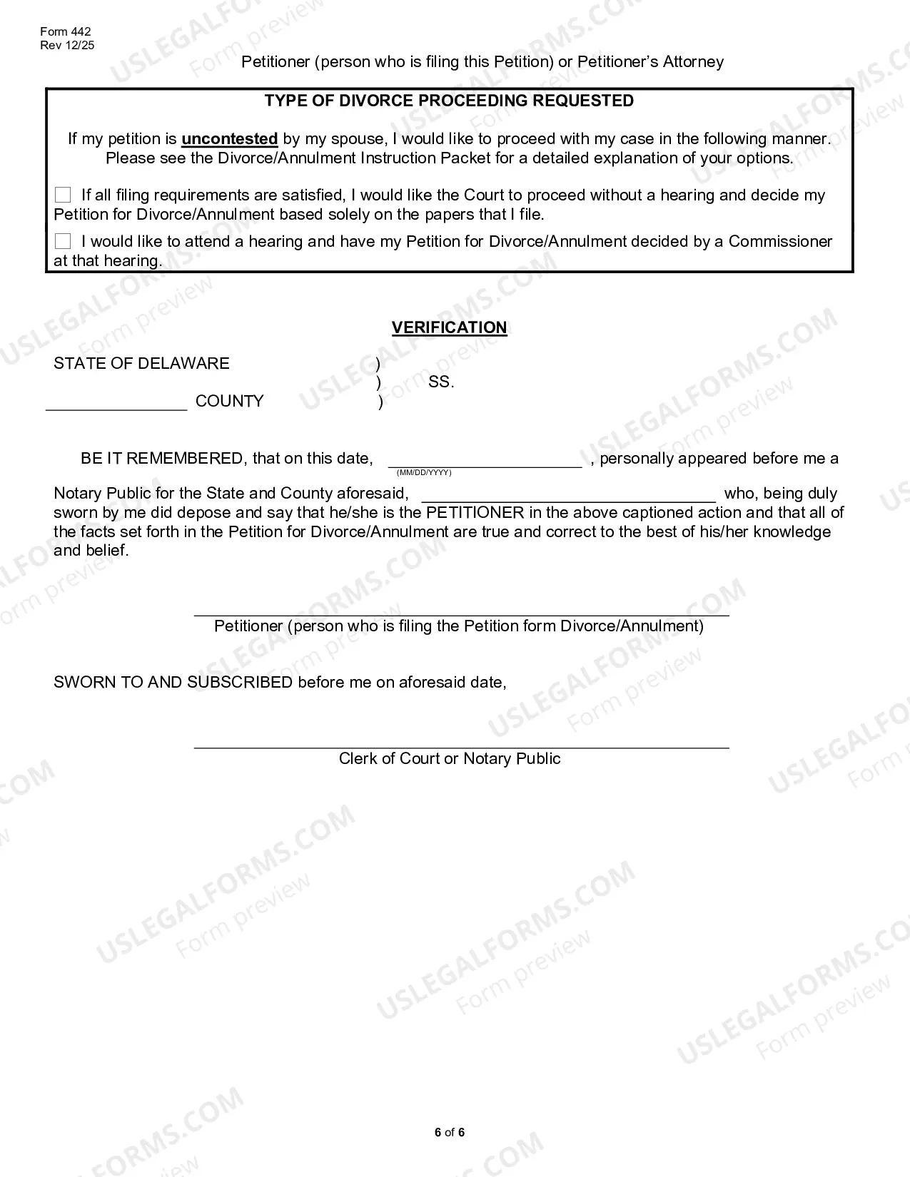 Preview Petition For Divorce/Annulment