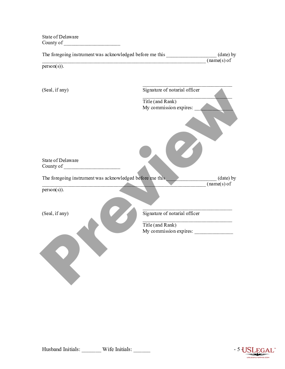 page 4 Legal Separation Agreement with Adult Children preview