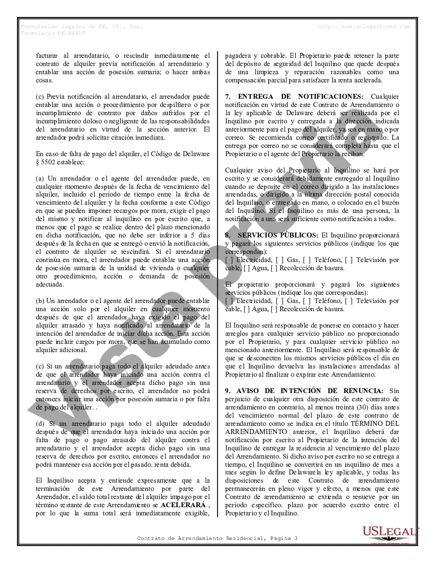 Preview Contrato de arrendamiento de alquiler residencial