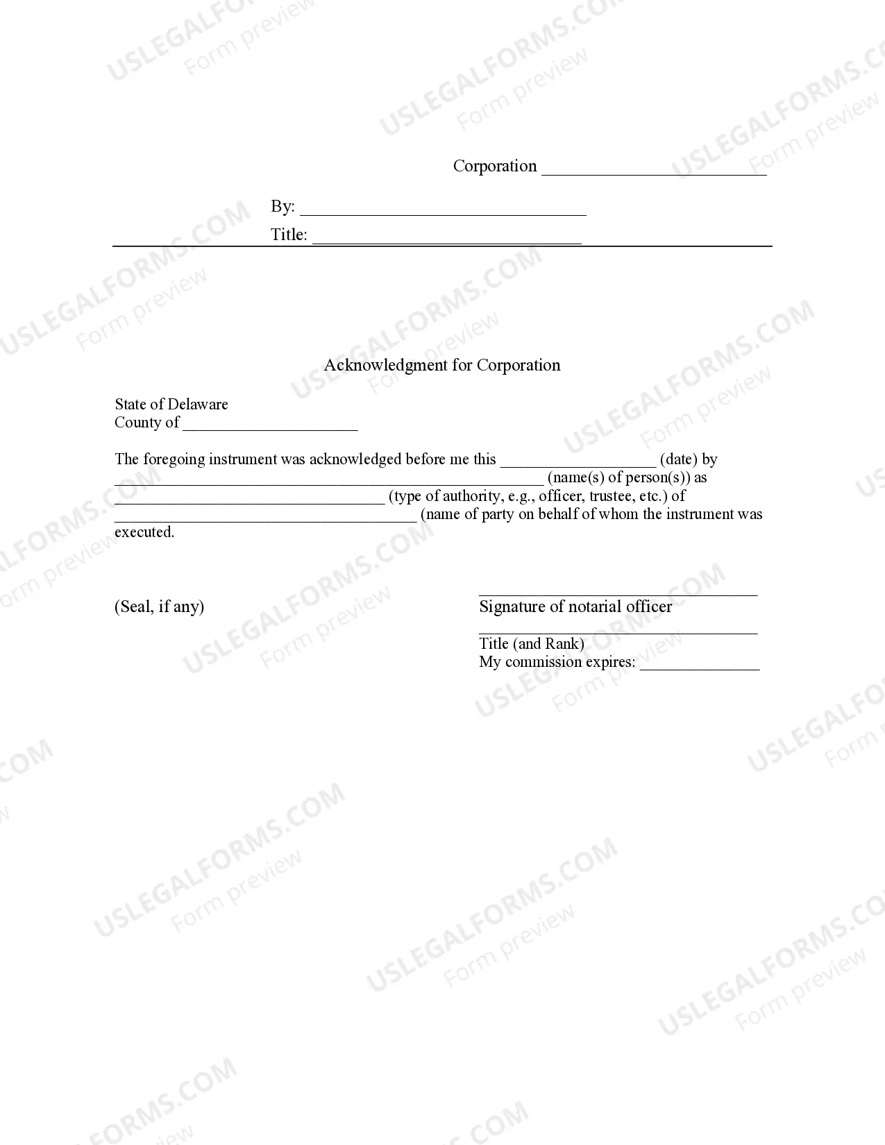 Preview Bill of Sale with Warranty for Corporate Seller