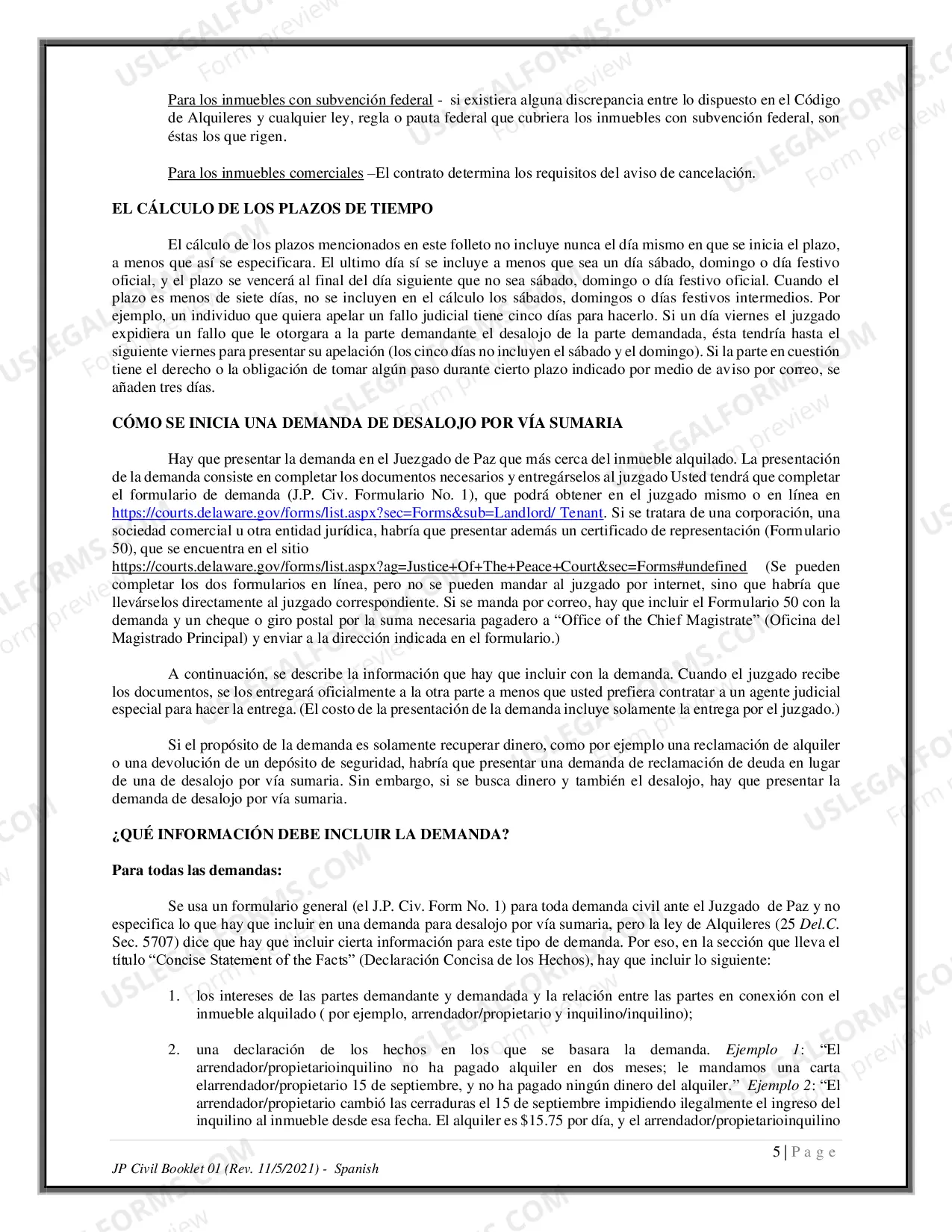 Preview How to File and Defend a Summary Possession Action - Spanish