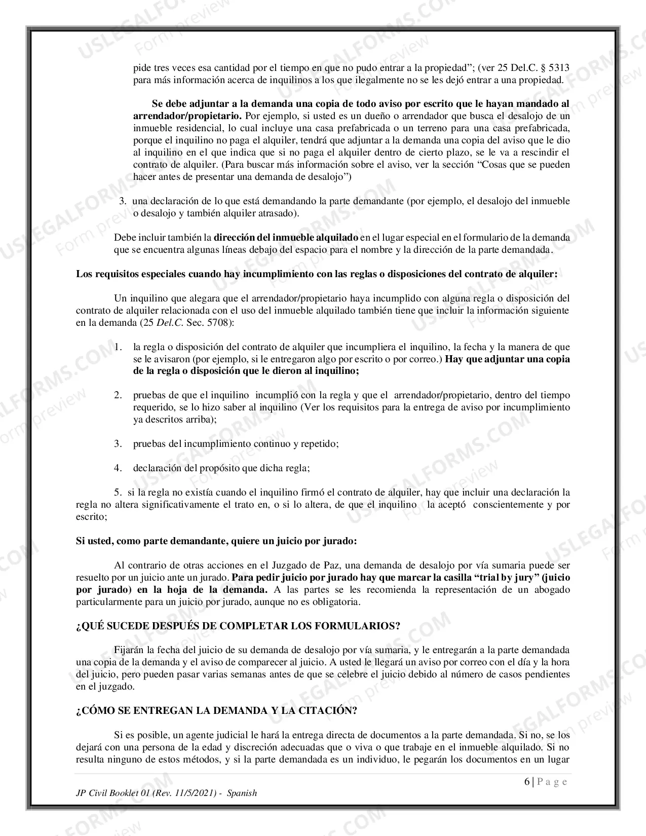 Preview How to File and Defend a Summary Possession Action - Spanish