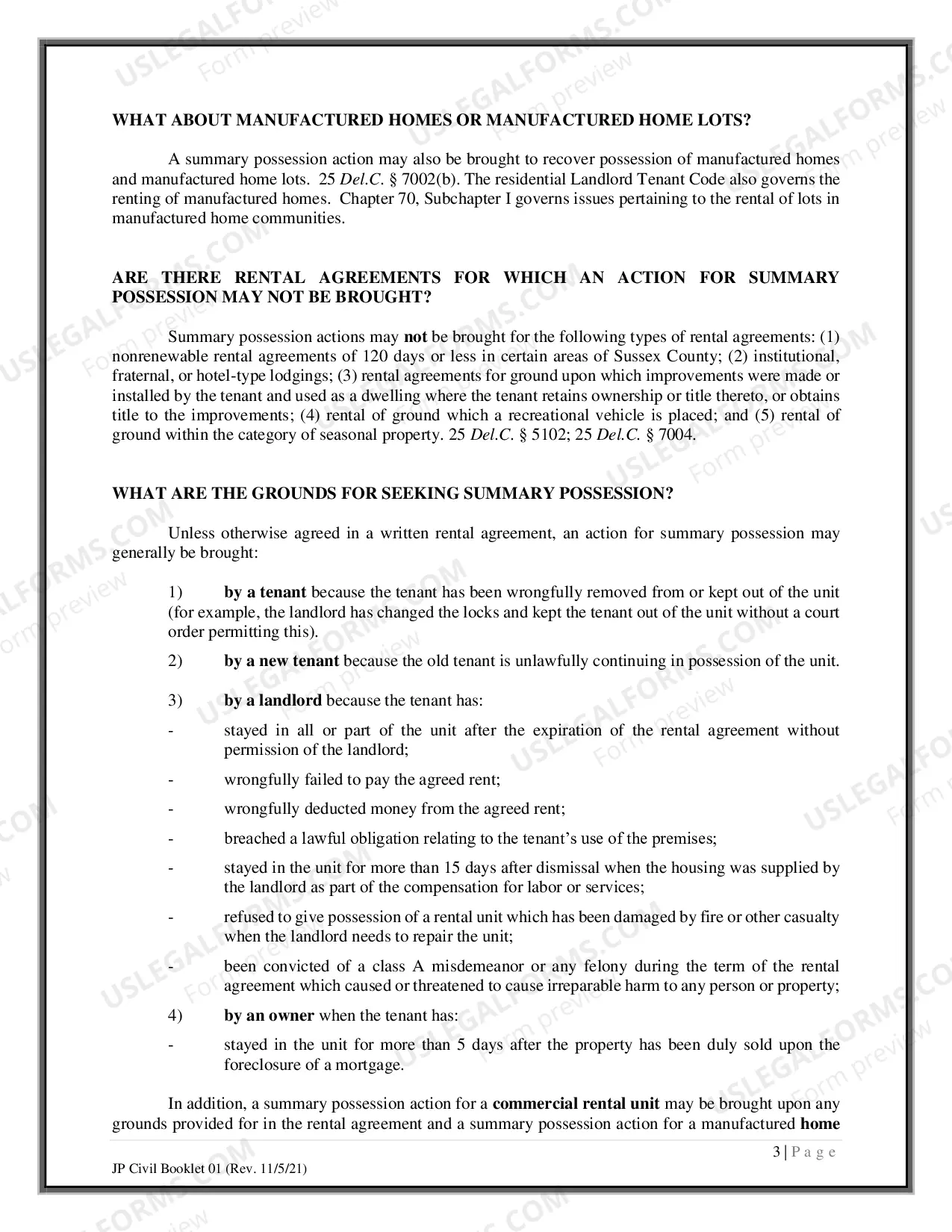 Preview How to File and Defend a Summary Possession Action
