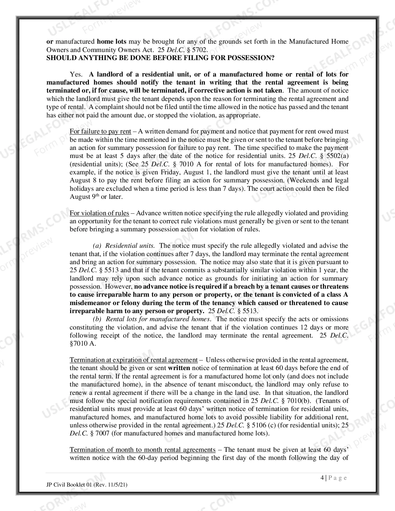 Preview How to File and Defend a Summary Possession Action