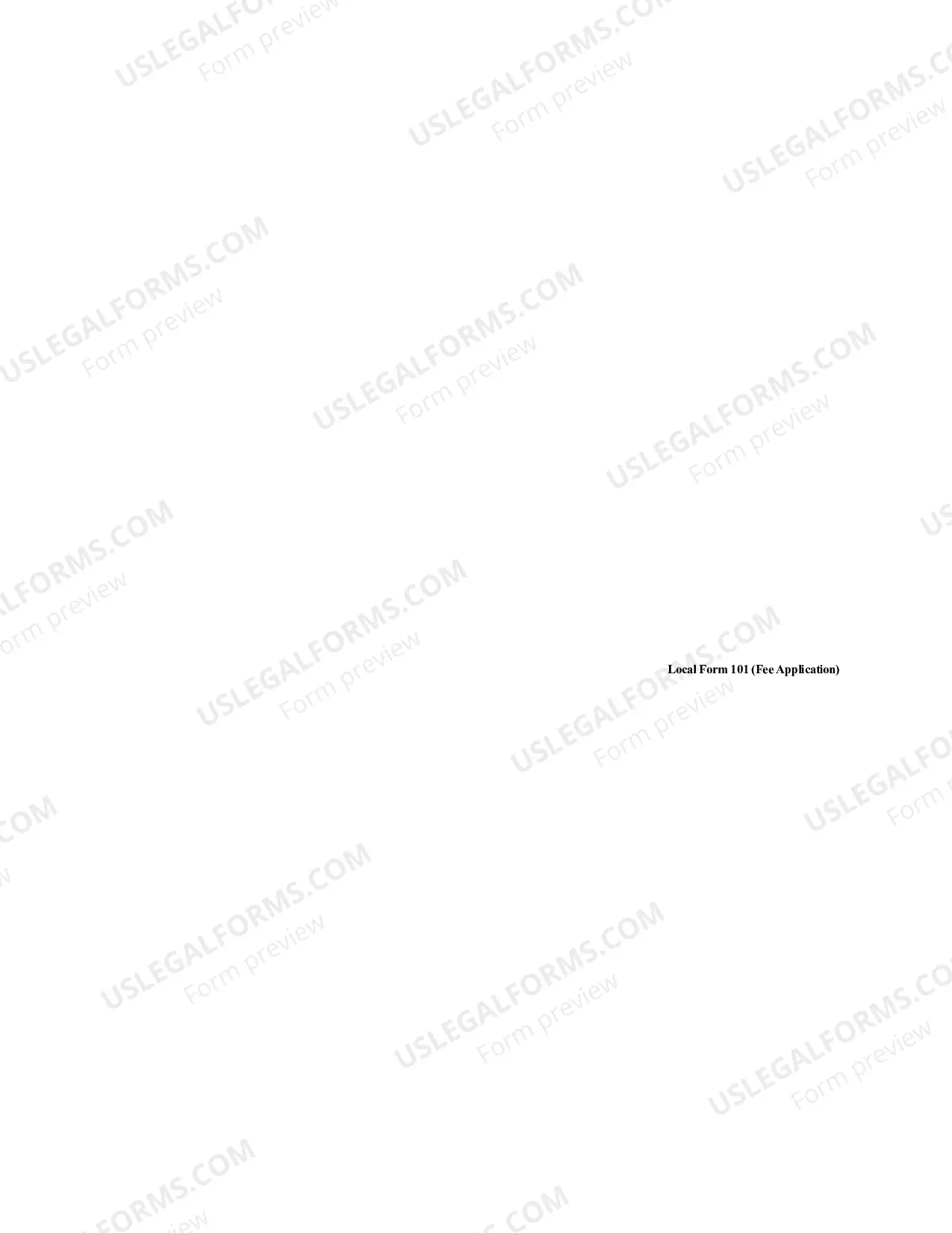 Preview Fee Application Cover Sheet