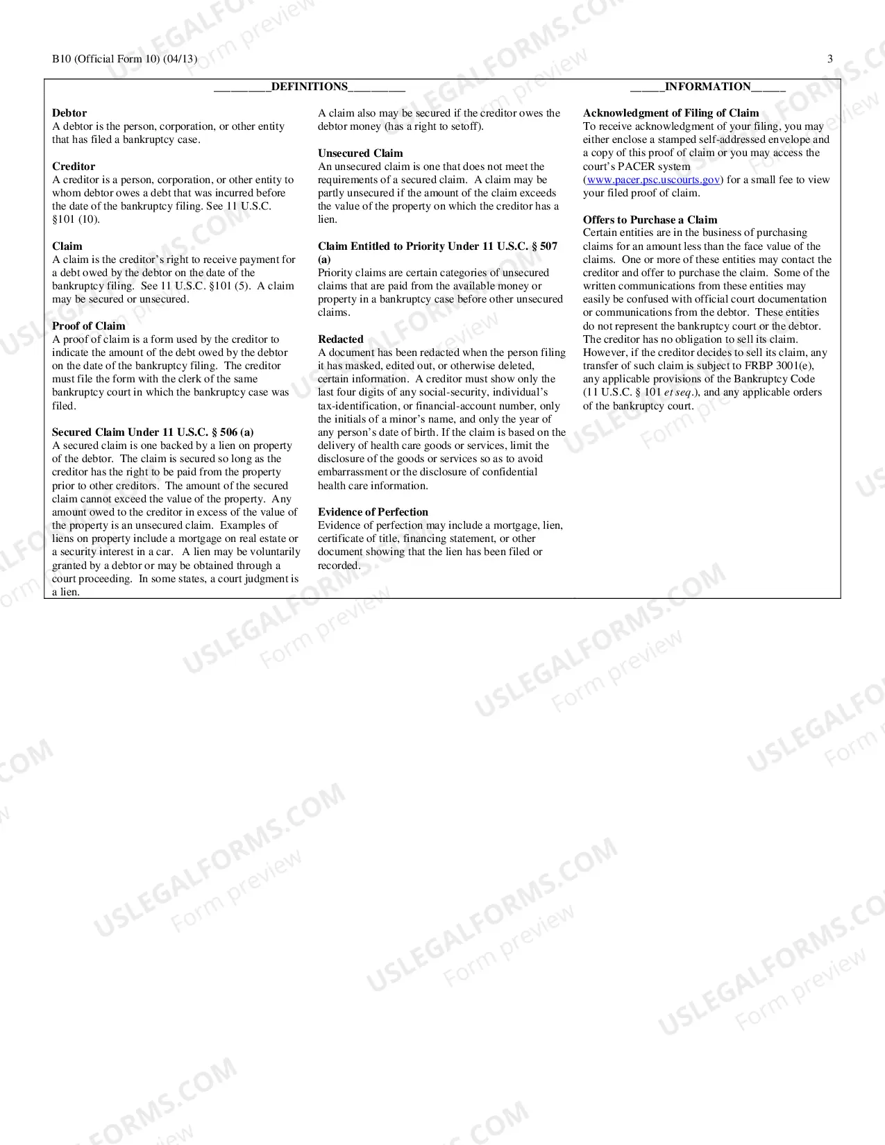 Preview Proof of Claim Modified (Allied Nevada Gold Corp Cases)