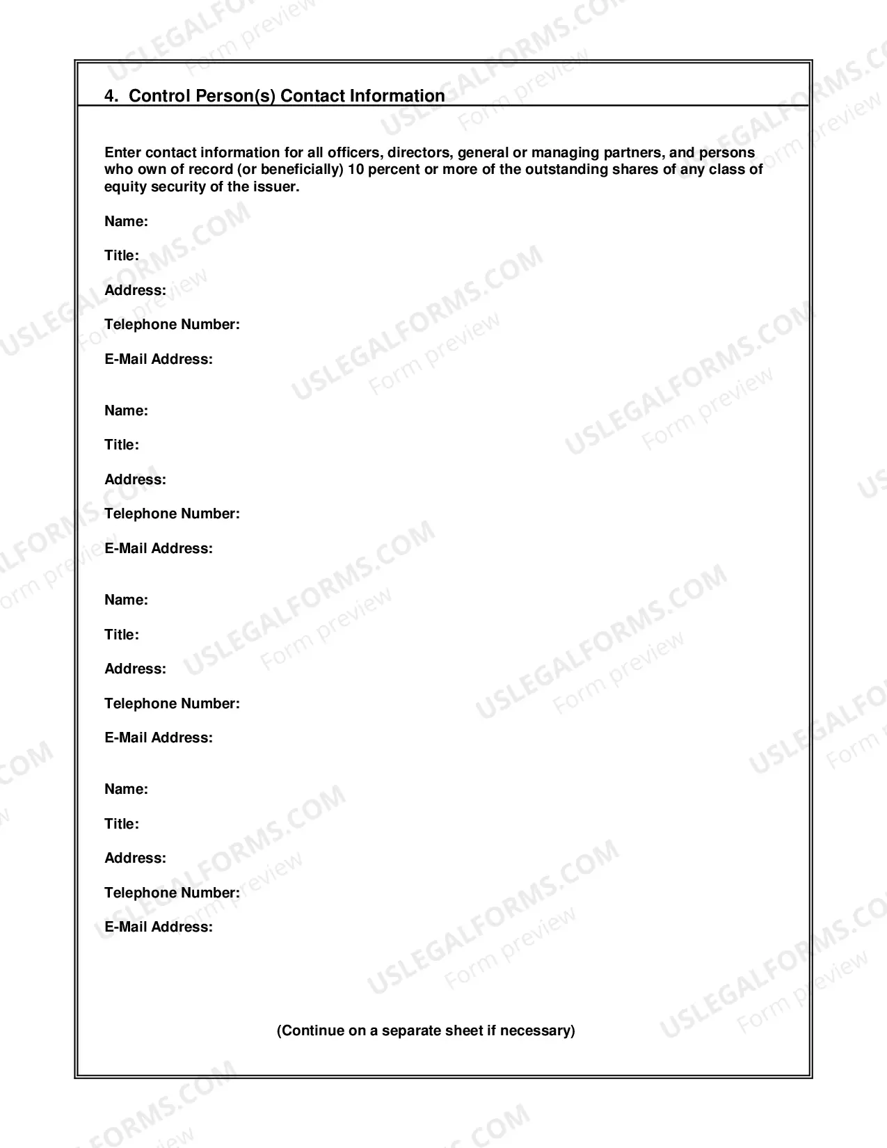 Preview Notice of Limited Offering Exemption (Form LOE)