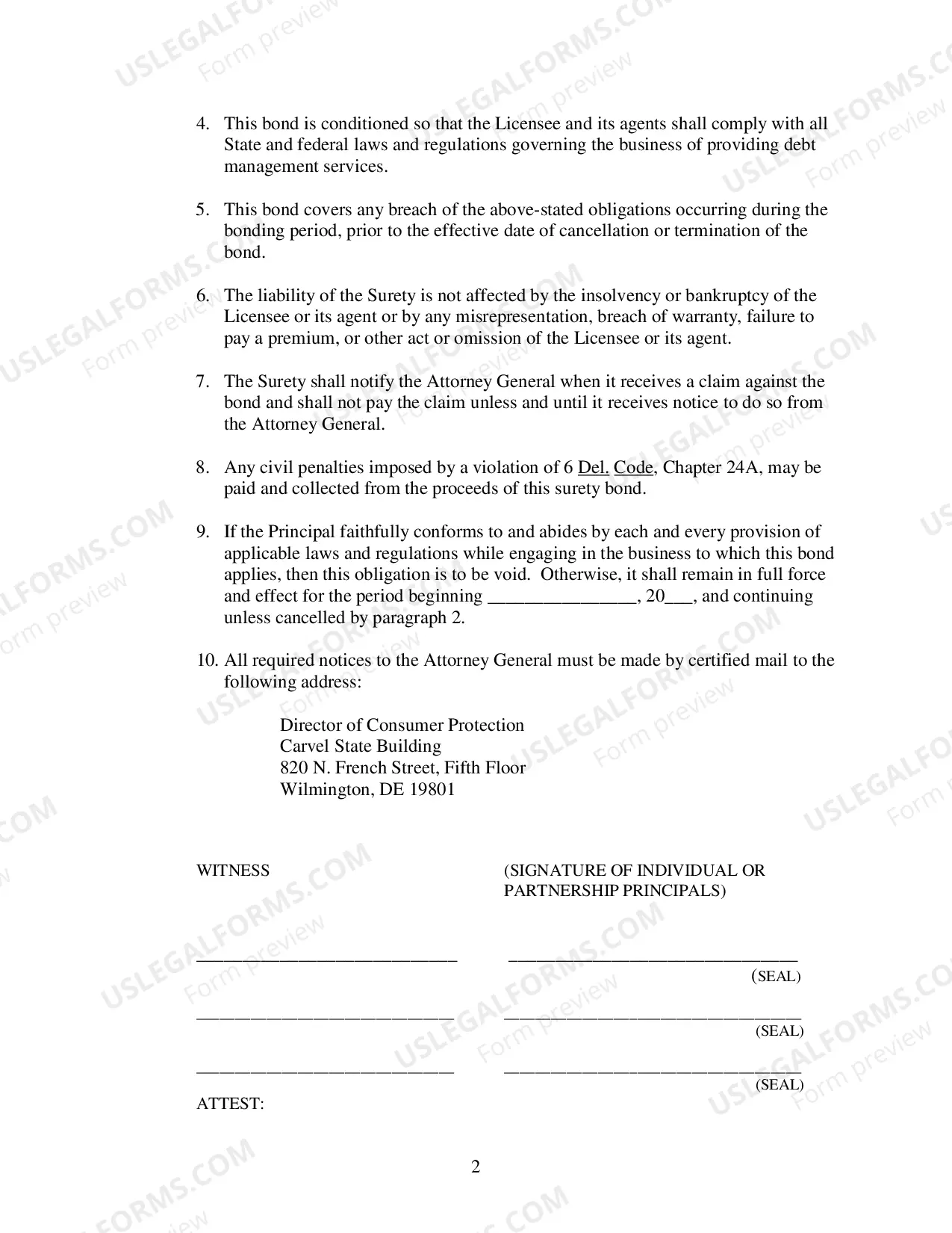 Preview Surety Bond