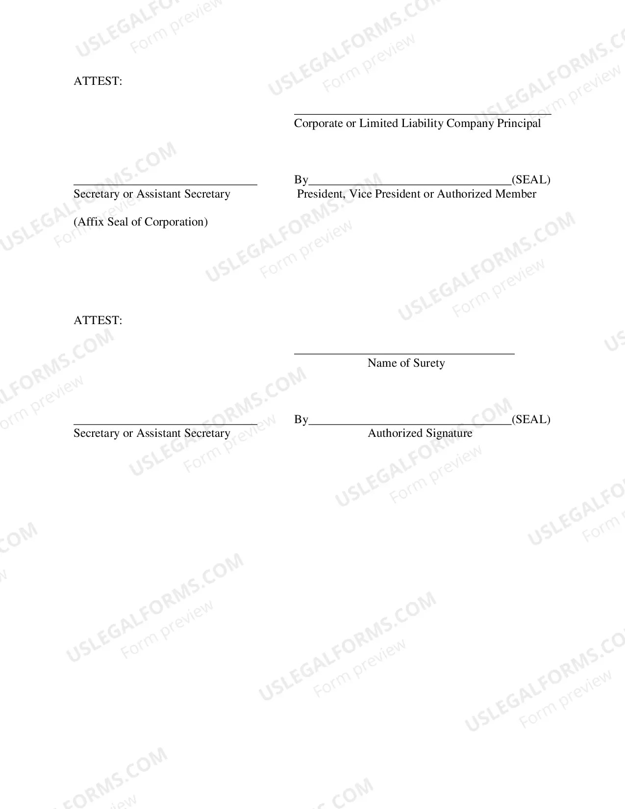 Preview License Surety Bond