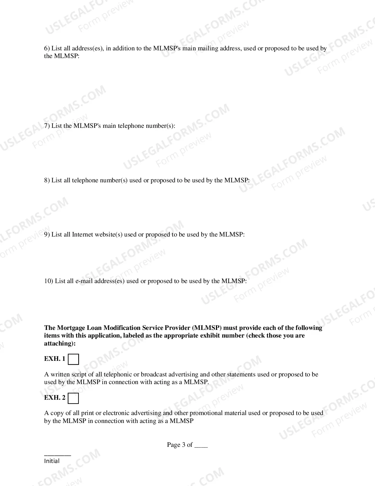 Preview Provider Registration Application