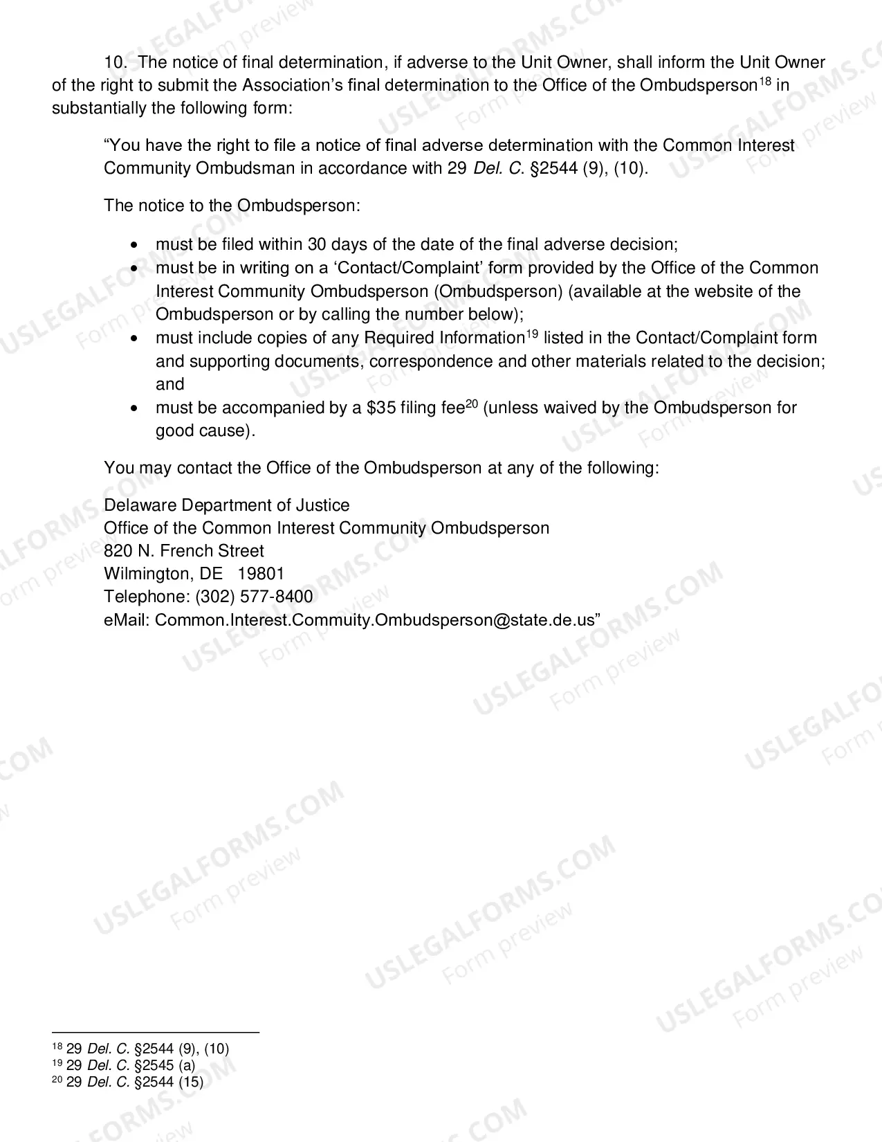 Preview HOA Internal Dispute Resolution Complaint Form and Procedure