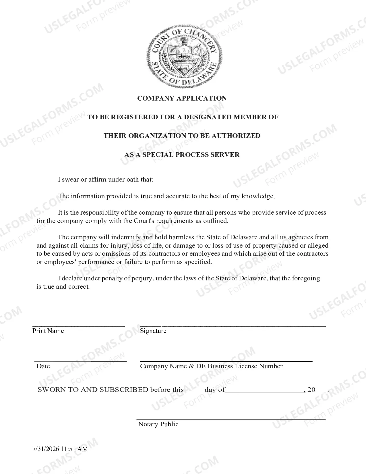 Preview Special Process Server Requirements And Application