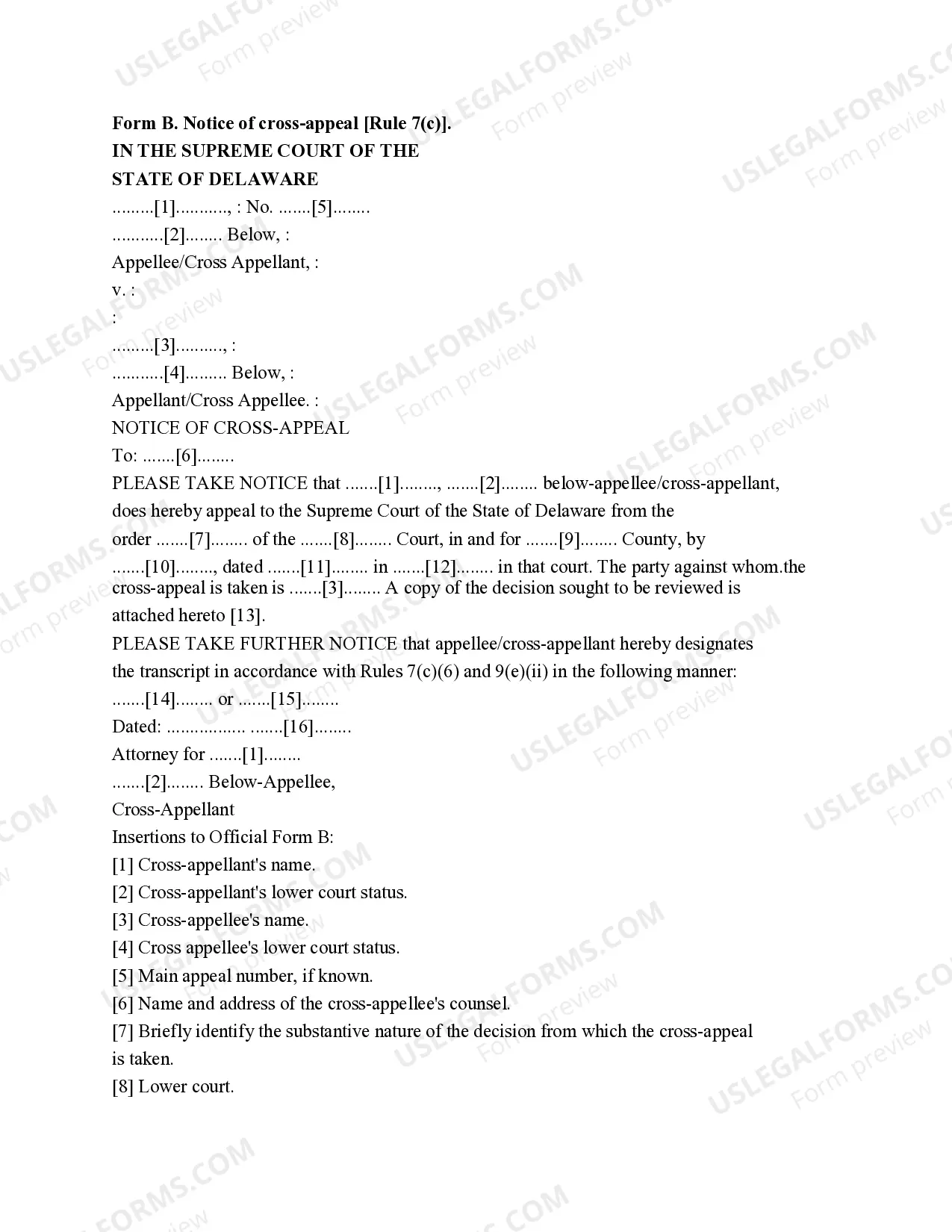 Preview Notice of Appeal