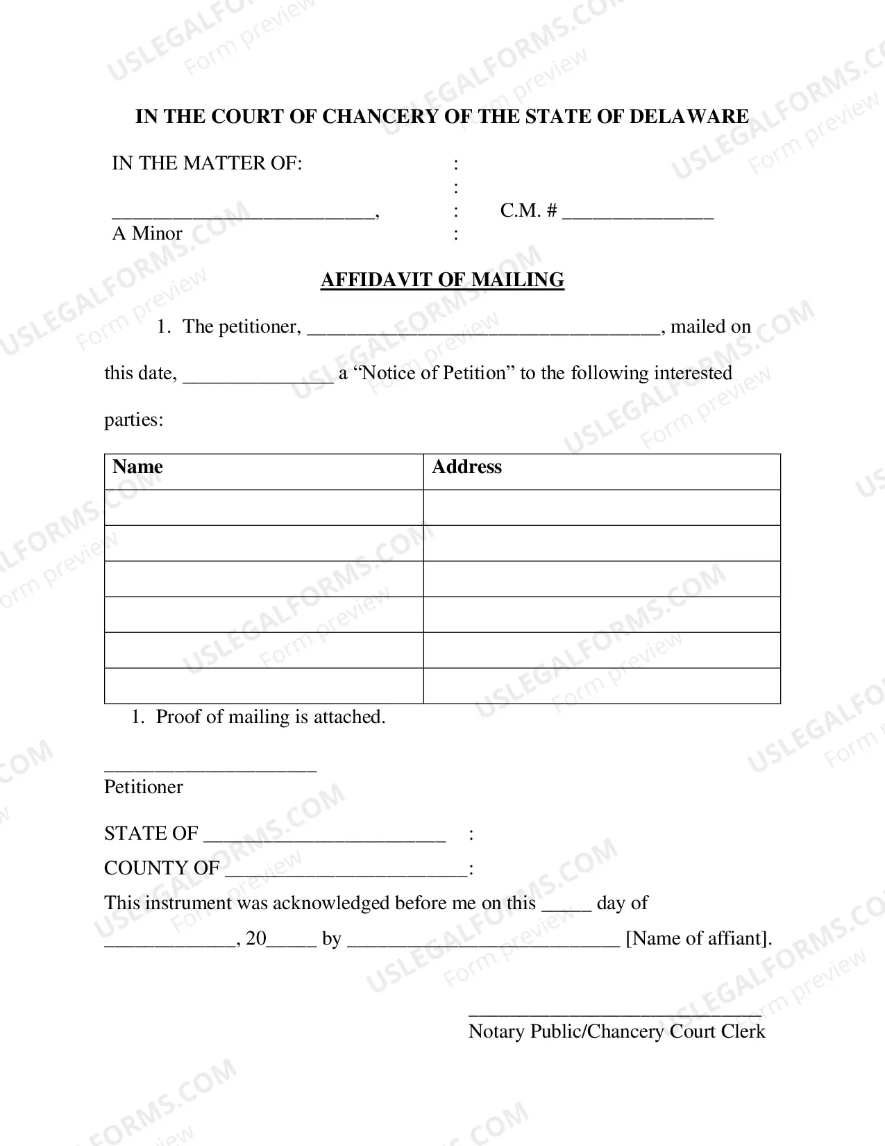 Preview Petition to Appoint Successor Custodian