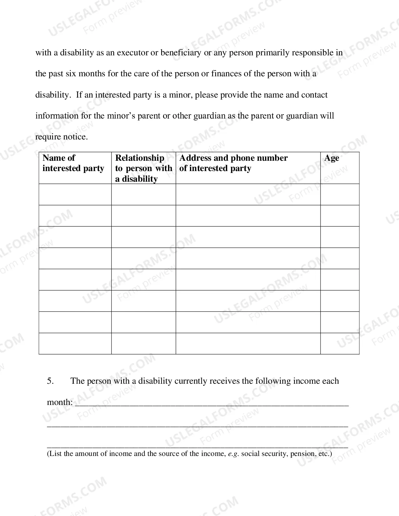 Preview Petition to Remove Co-Guardian