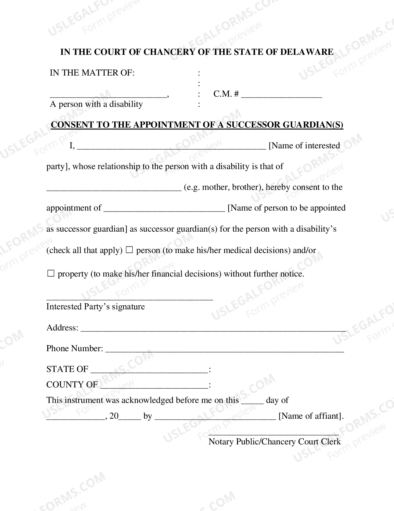 Preview Petition to Remove Guardian and Appoint Successor Guardian