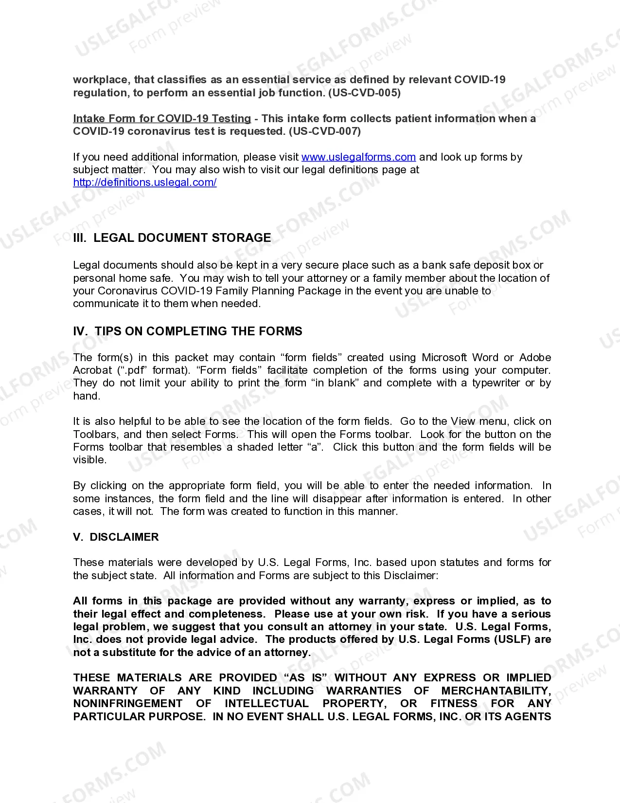 Preview Delaware Coronavirus COVID-19 Family Planning Package