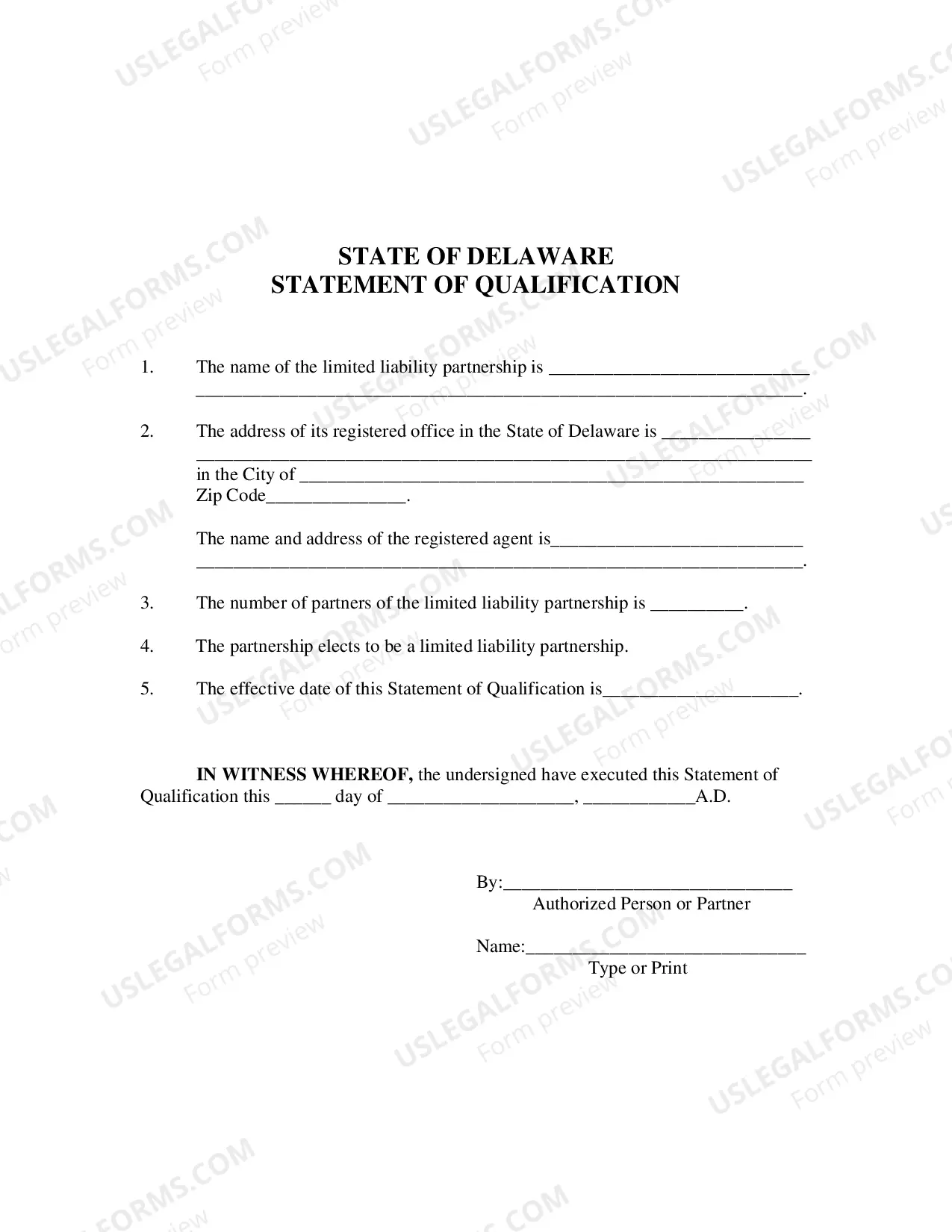 Preview Certificate of Conversion From Corporation To Limited Liability Partnership