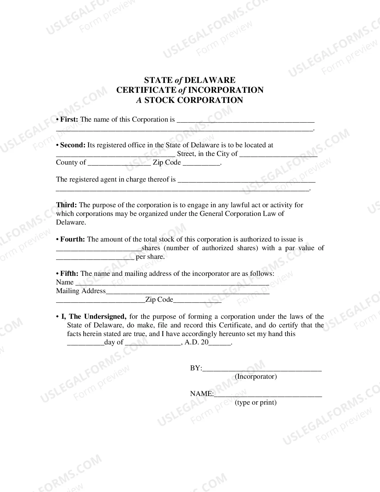 Preview Certificate of Conversion From Limited Liability Company To Corporation