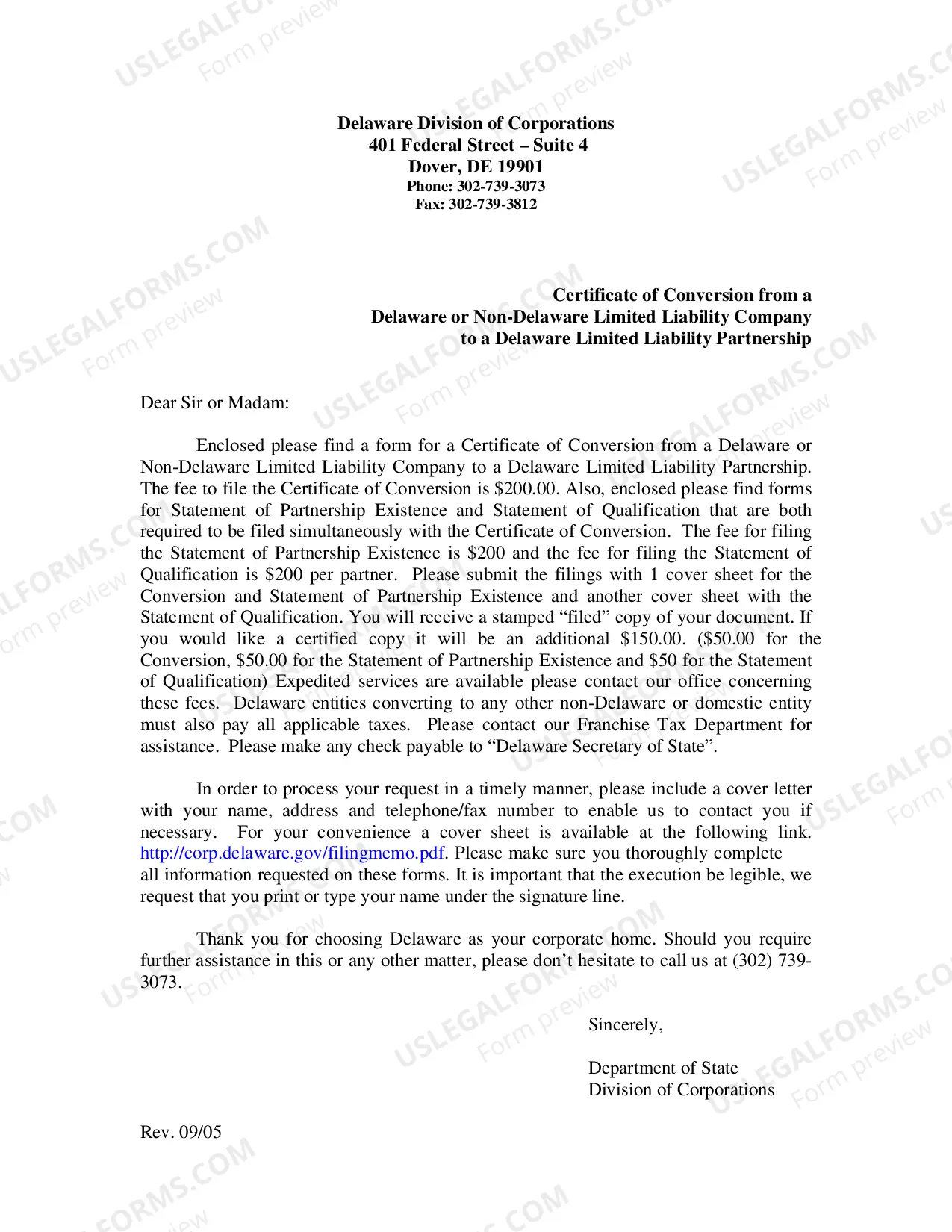 Preview Certificate of Conversion From Limited Liability Company To Limited Liability Partnership