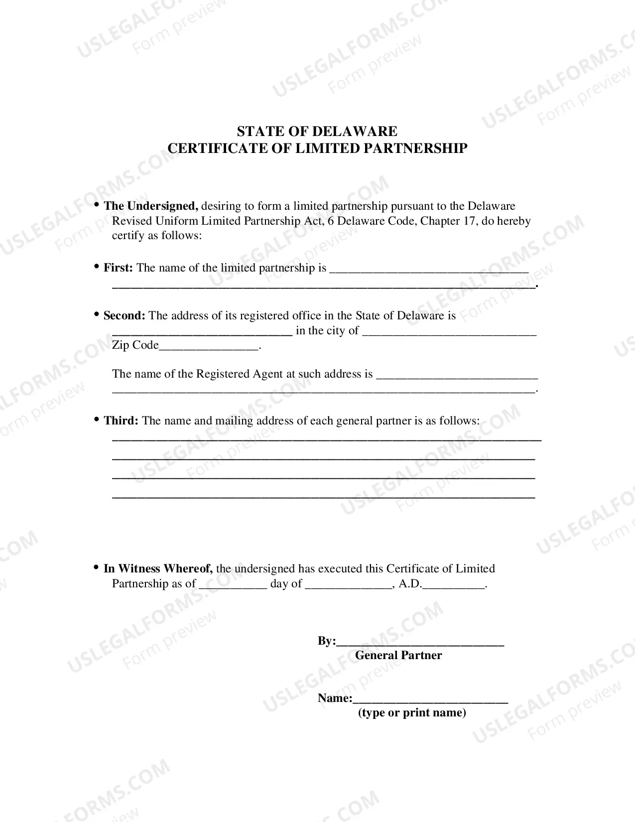 Preview Certificate of Conversion From Limited Liability Partnership To Limited Partnership