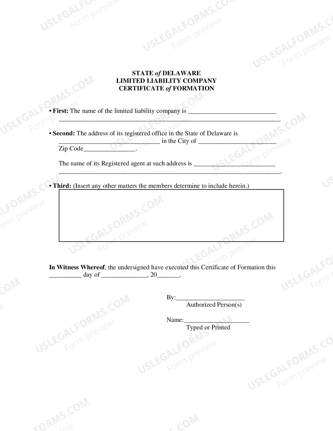 Preview Certificate of Conversion From Limited Partnership To Limited Liability Company