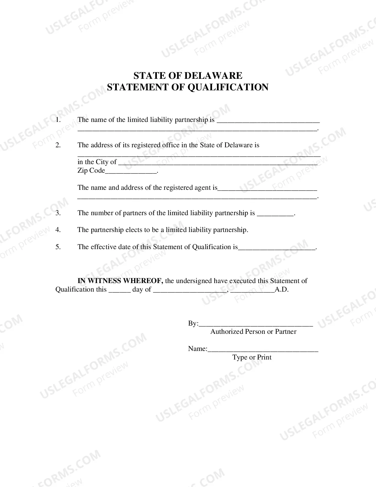Preview Certificate of Conversion From Limited Partnership To Limited Liability Partnership