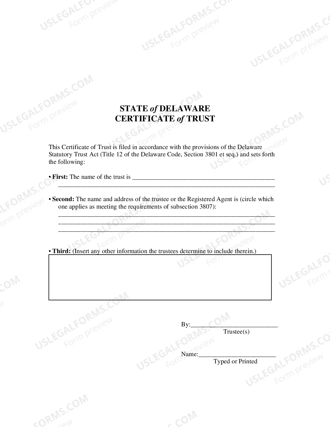 Preview Certificate of Conversion From Limited Partnership To Statutory Trust