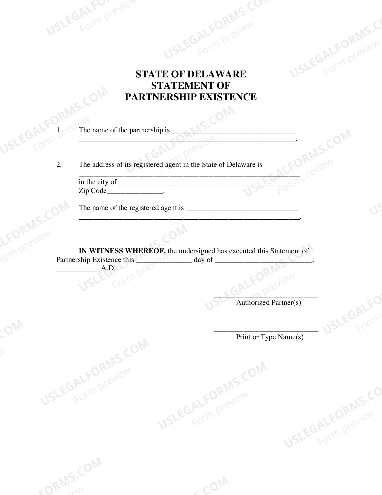 Preview Certificate of Conversion From Non-Delaware Partnership To Limited Liability Partnership