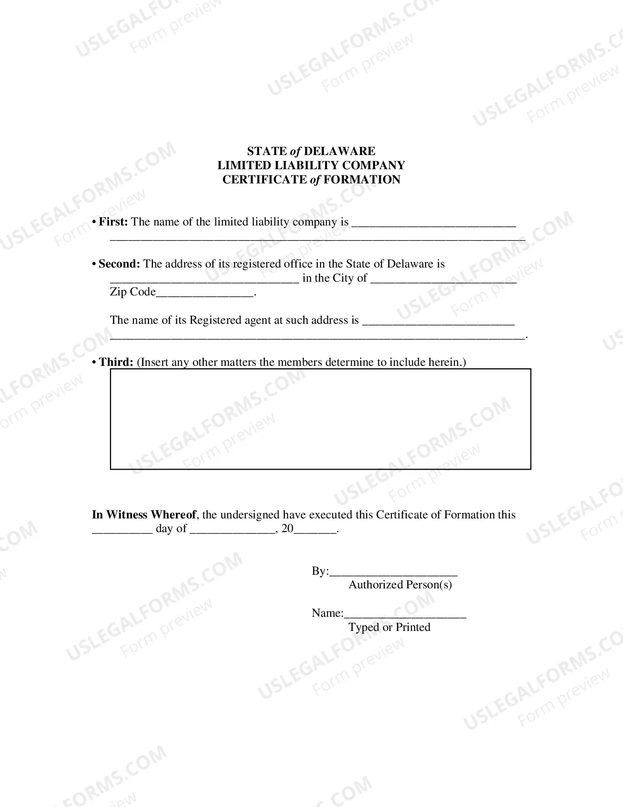 Preview Certificate of Conversion From Statutory Trust To Limited Liability Company