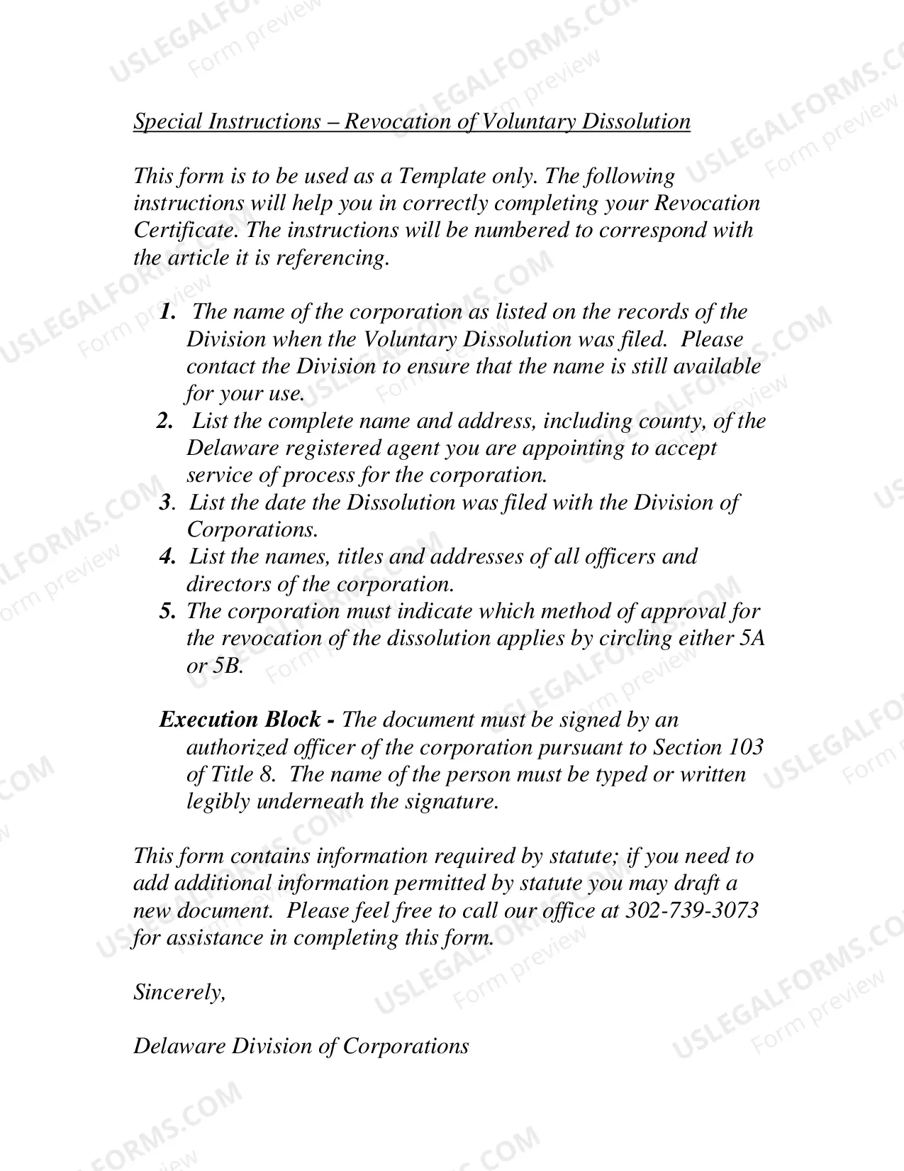 Preview Revocation of Voluntary Dissolution (Certificate Or Revocation of Voluntary Dissolution)