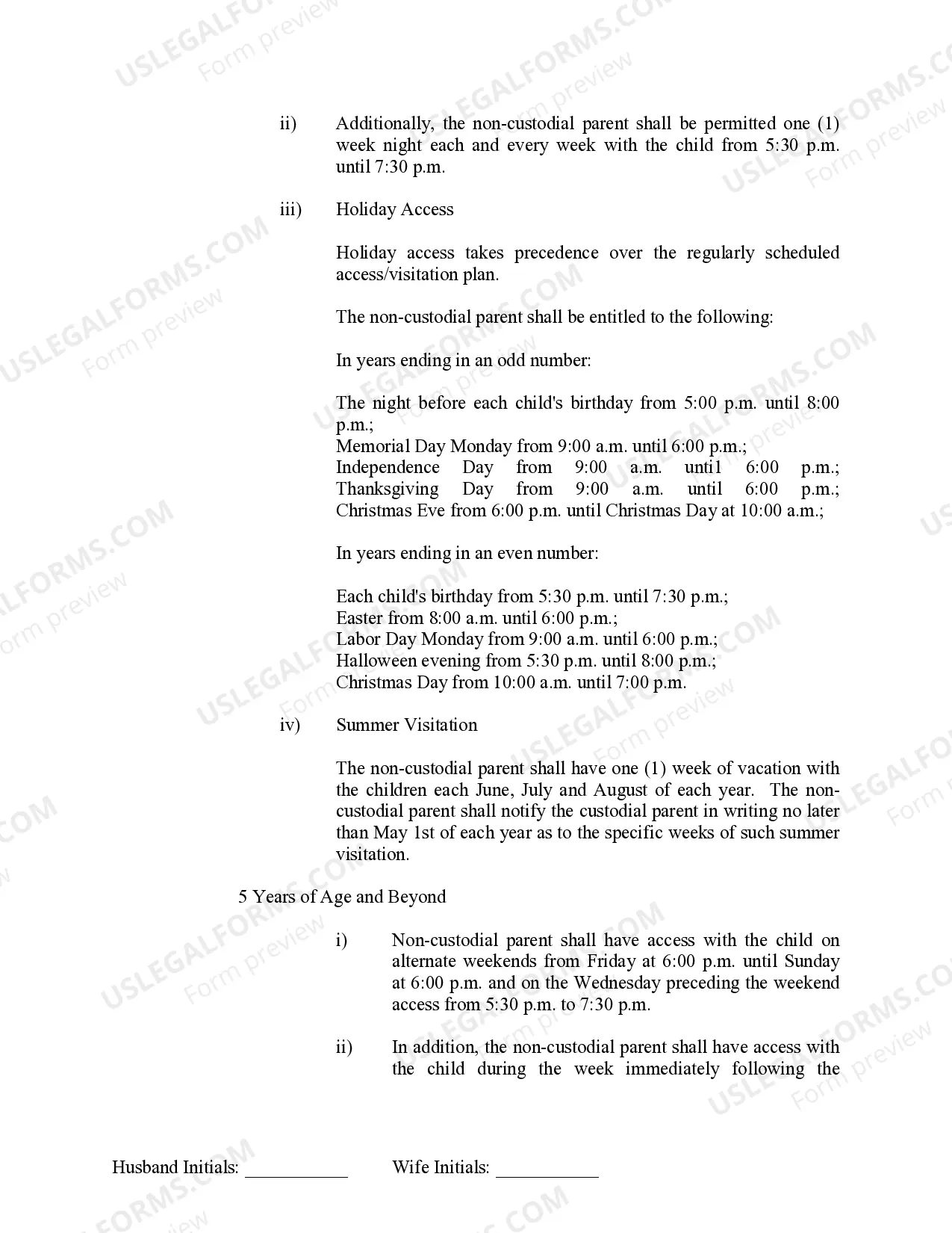 Preview Marital Legal Separation and Property Settlement Agreement Minor Children no Joint Property or Debts effective Immediately