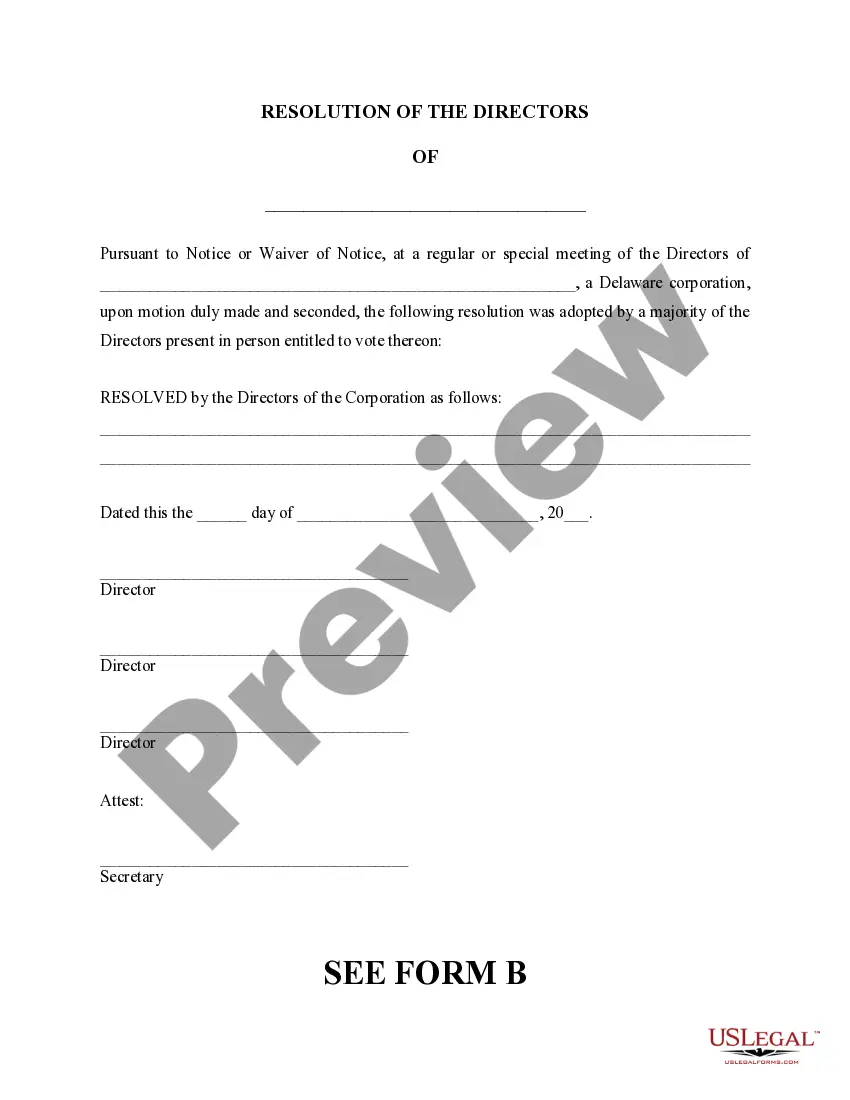 Preview Delaware Dissolution Package to Dissolve Corporation