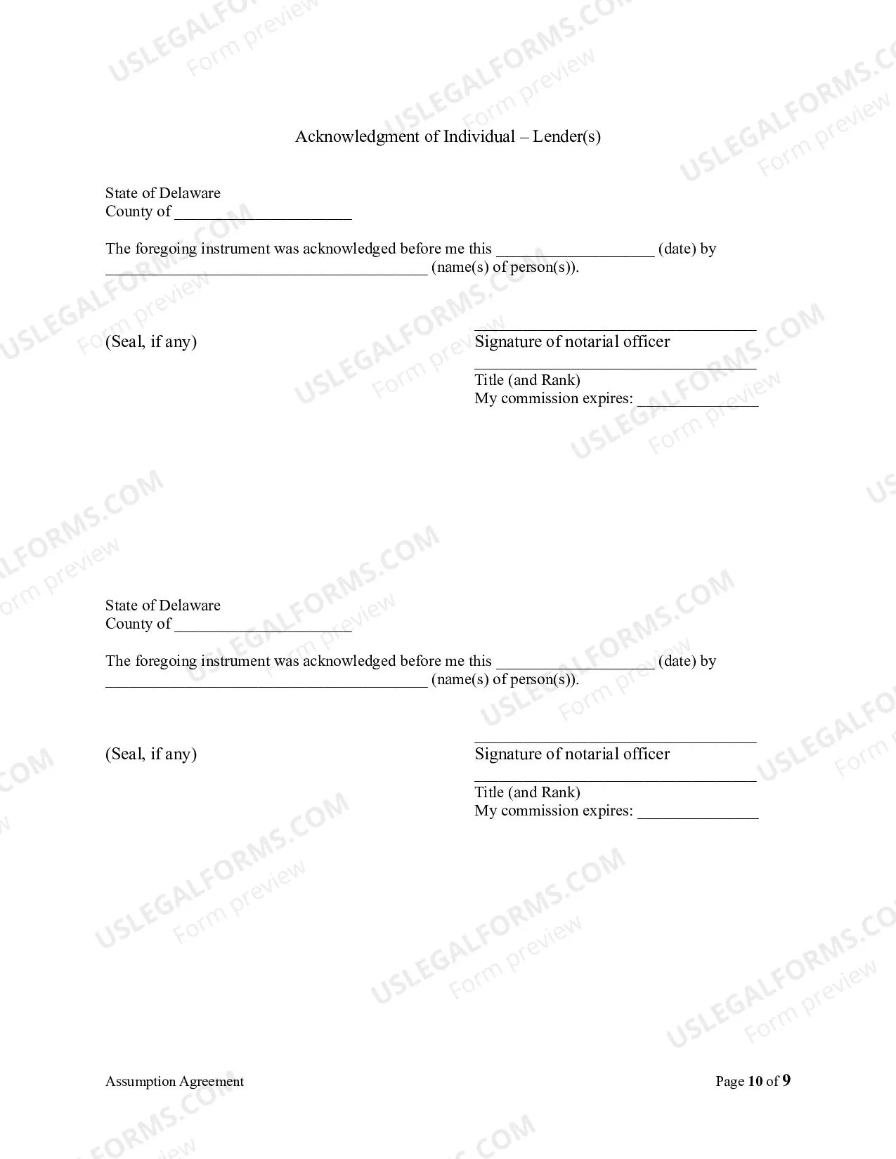Preview Assumption Agreement of Mortgage and Release of Original Mortgagors