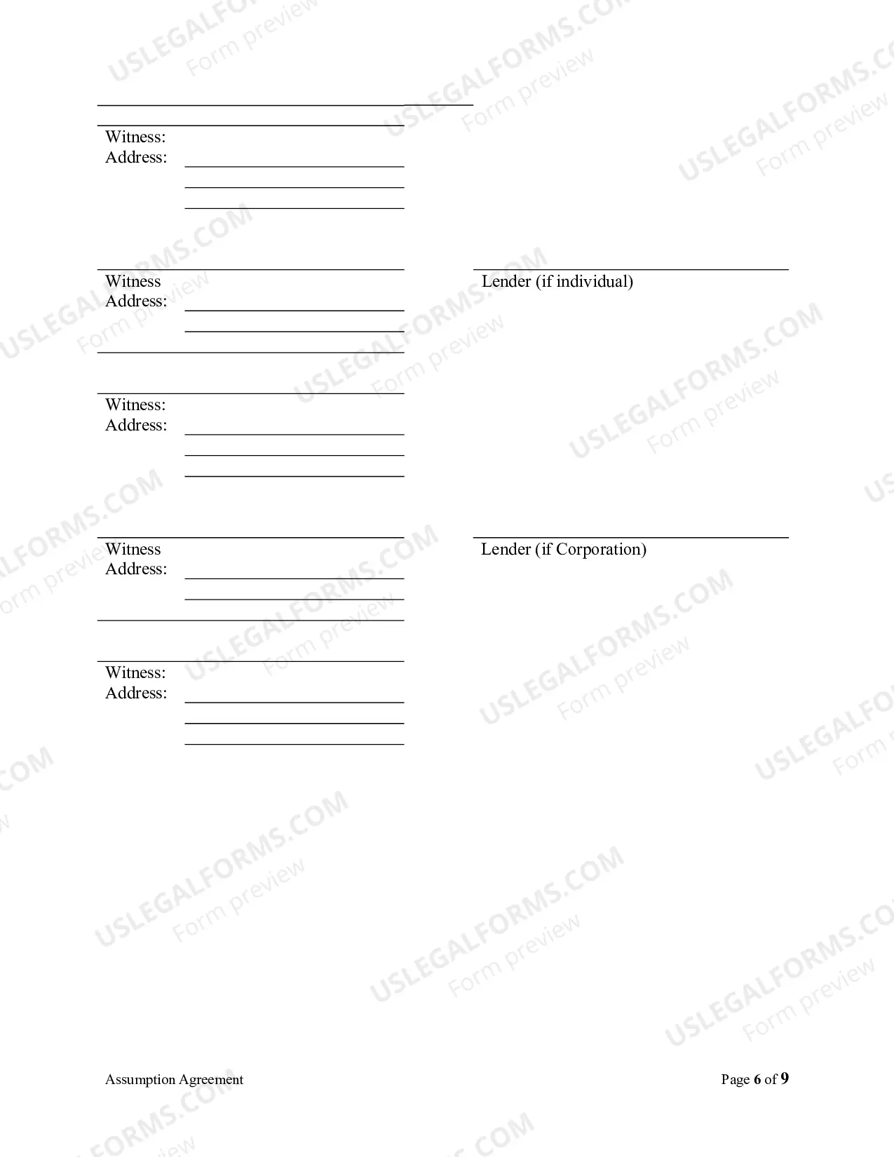 Preview Assumption Agreement of Mortgage and Release of Original Mortgagors