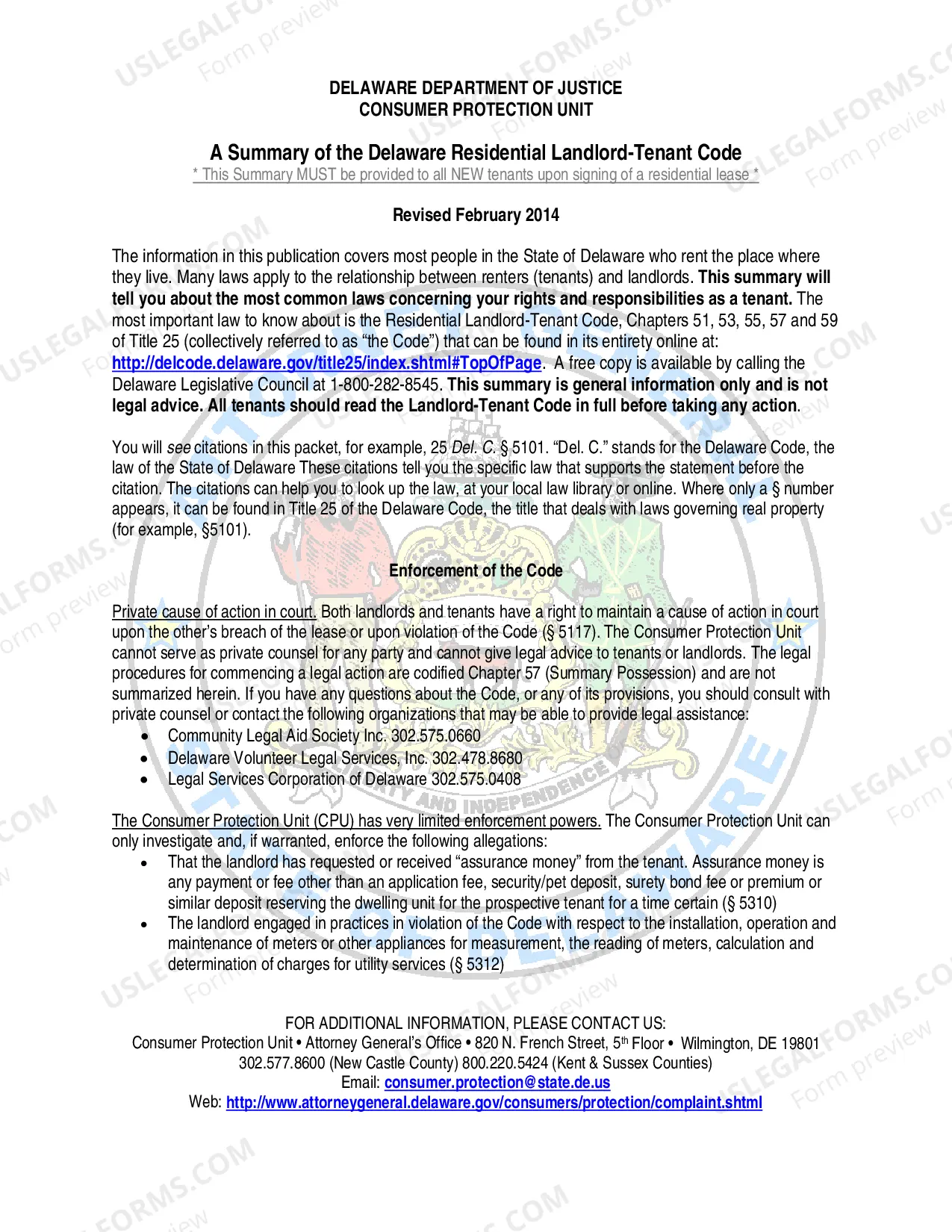 Preview Landlord and Tenant Summary Possession (Eviction) Booklet