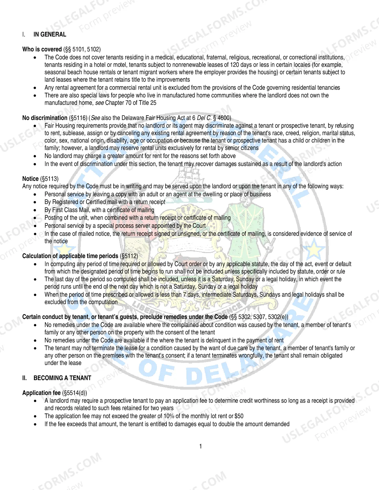 Preview Landlord and Tenant Summary Possession (Eviction) Booklet