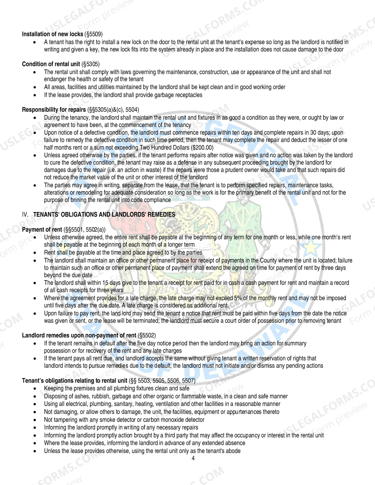 Preview Landlord and Tenant Summary Possession (Eviction) Booklet