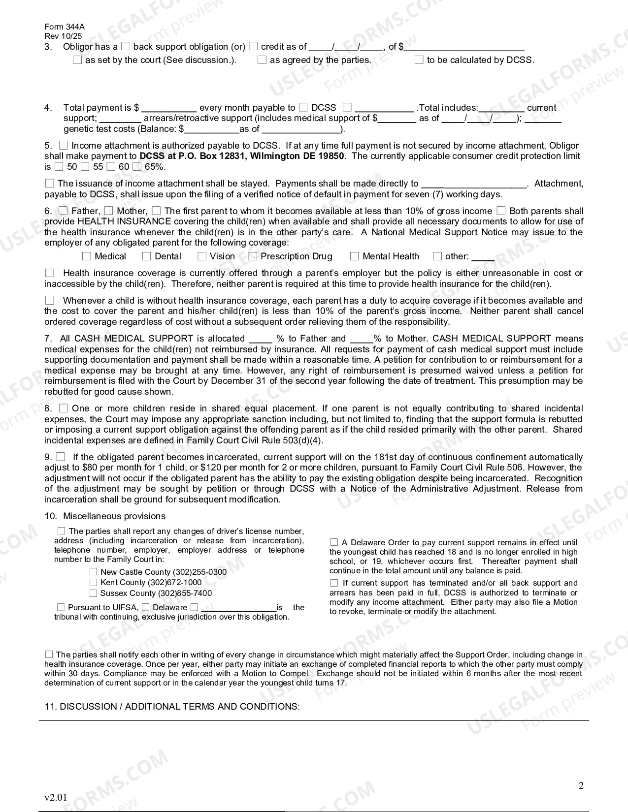 Preview Consent Order - Support