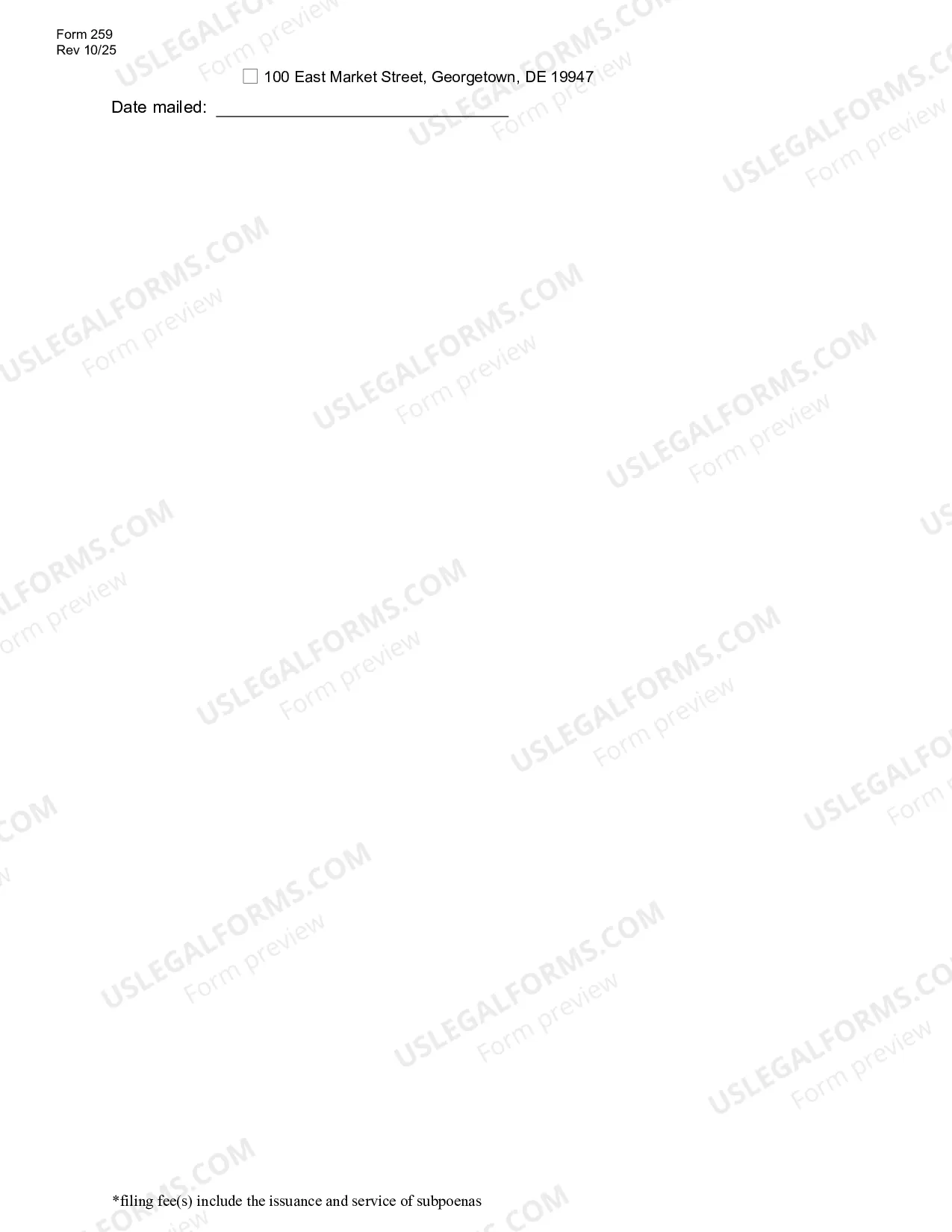 Preview Order on Application to Proceed In Forma Pauperis (fill-in form)
