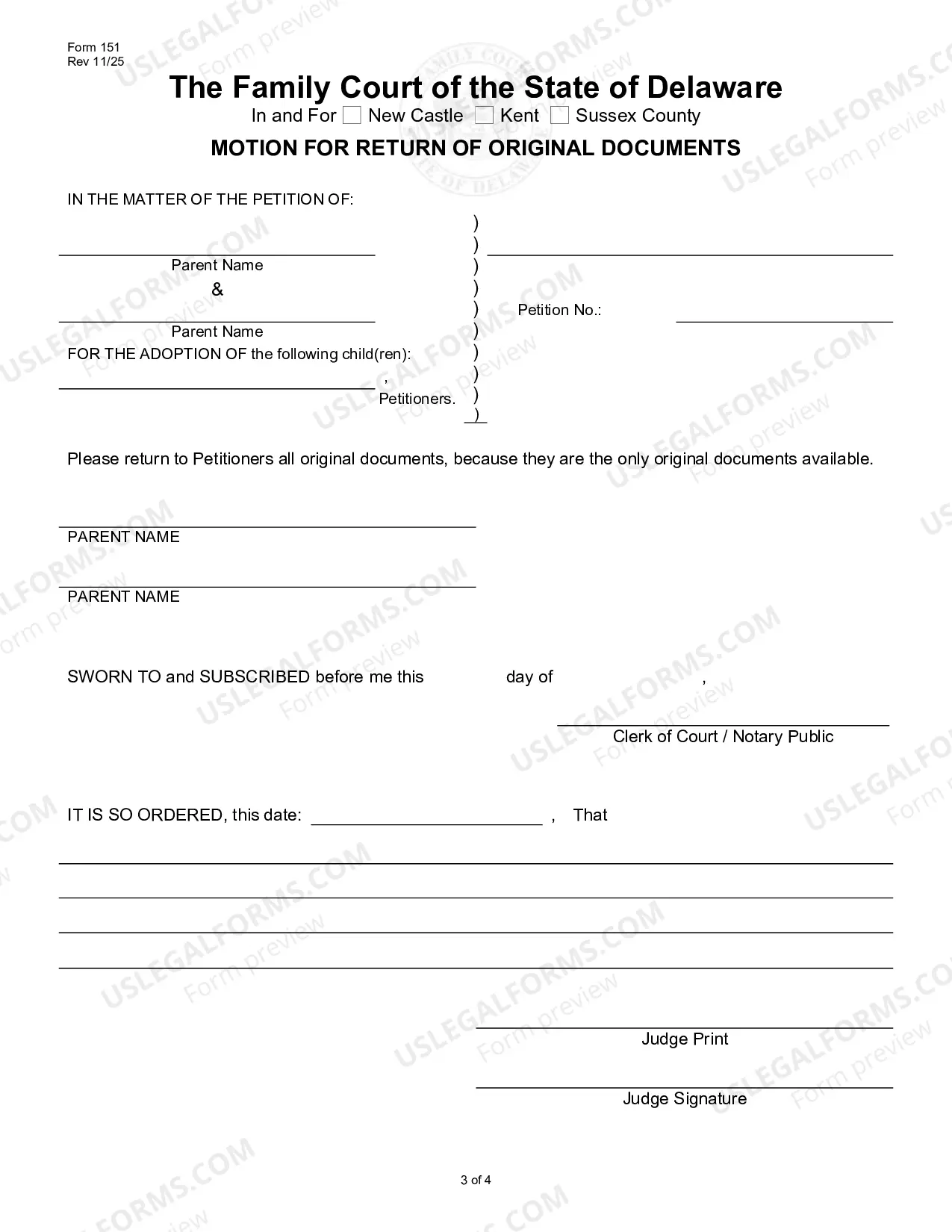 Preview Petition for Foreign Adoption