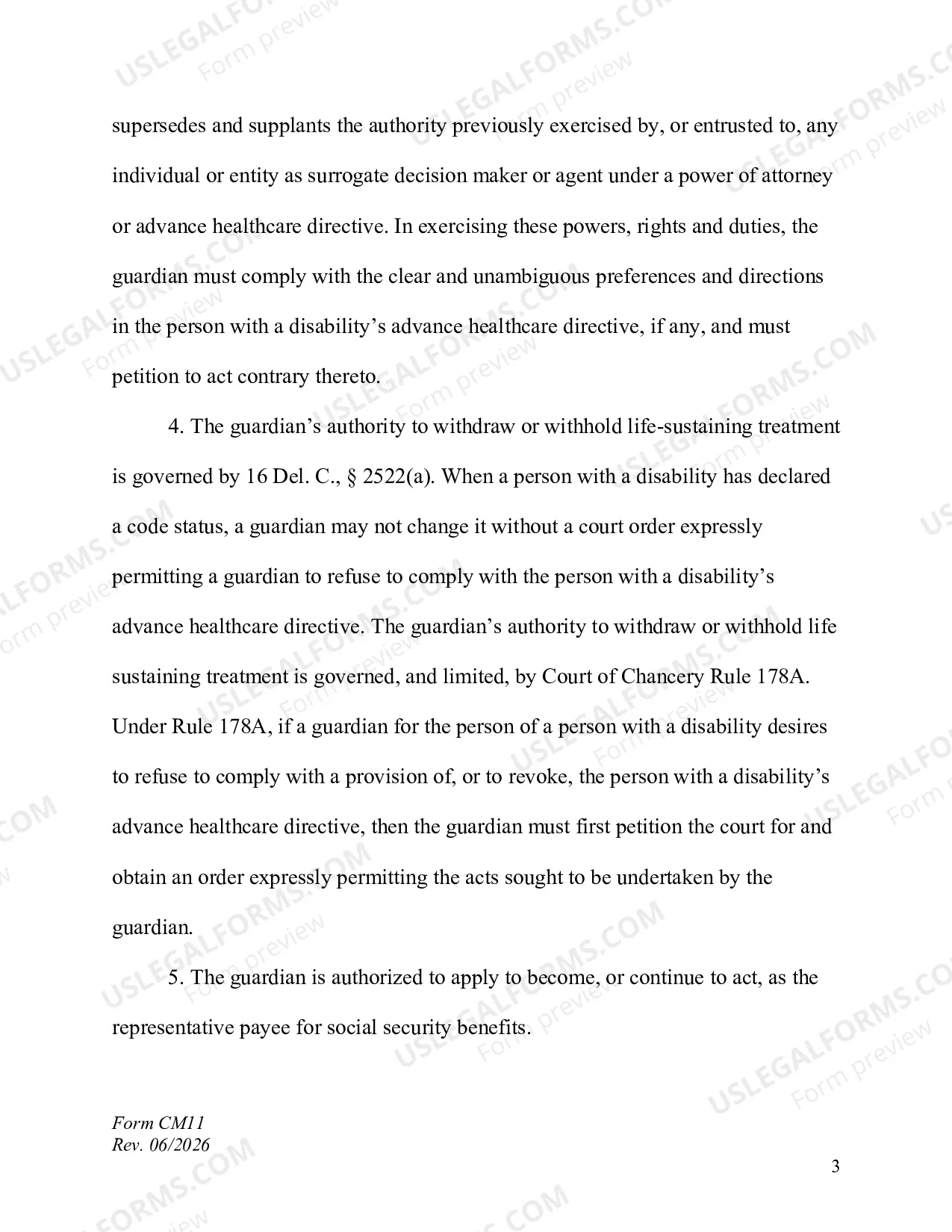 Preview Final Order Accountings Waived (Guardianship) - Print Only Form - PRO SE ONLY