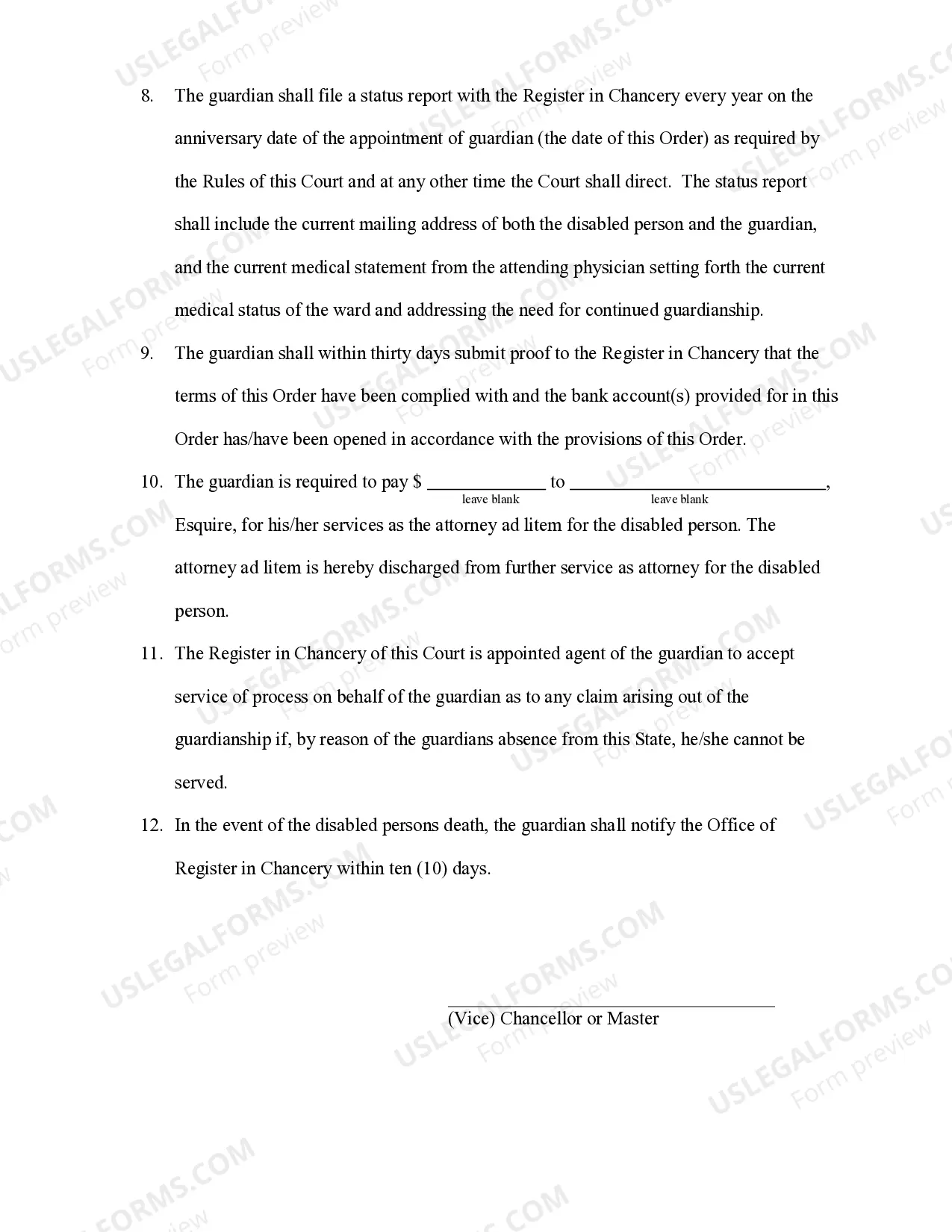 Preview Pro Se Final Order (For Appointment) Guardian of The Person And Property