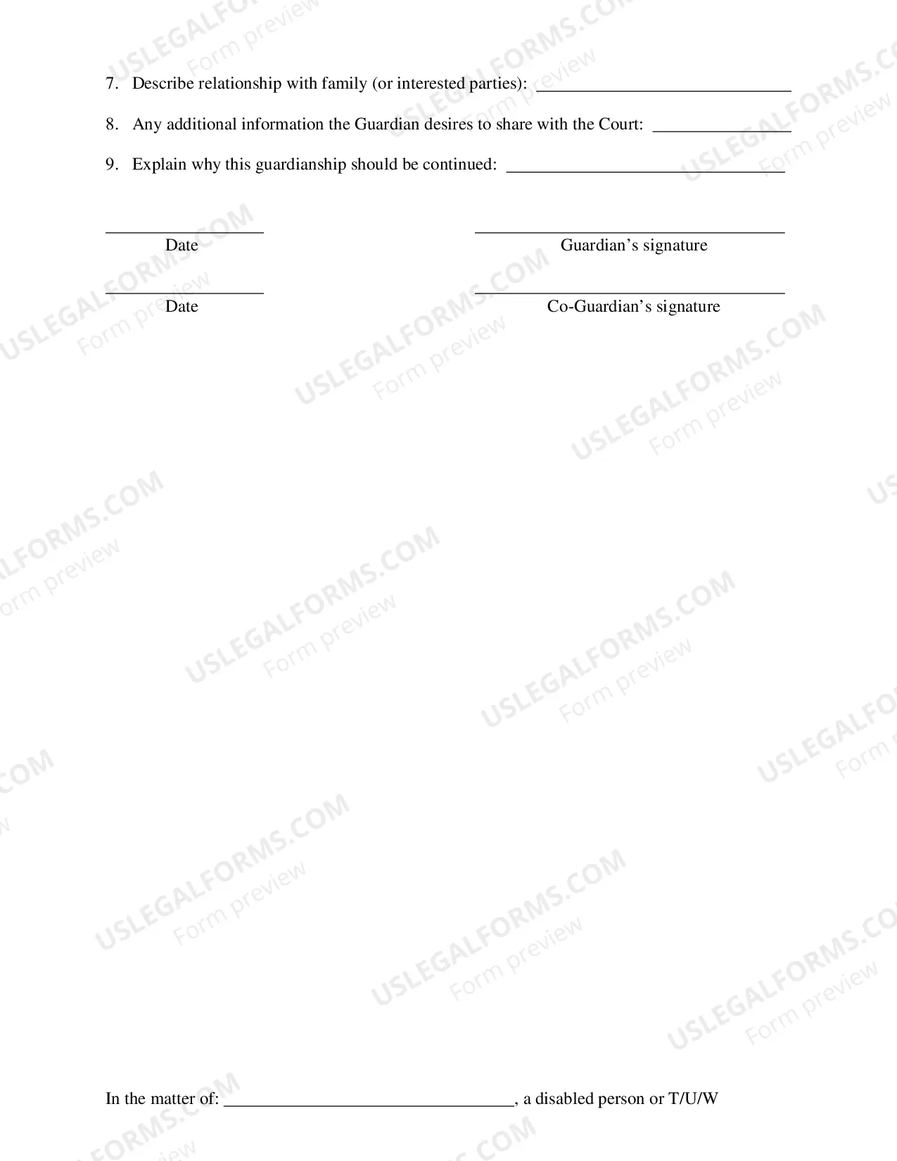 Preview Guardian's Account (not fillable - to print only)