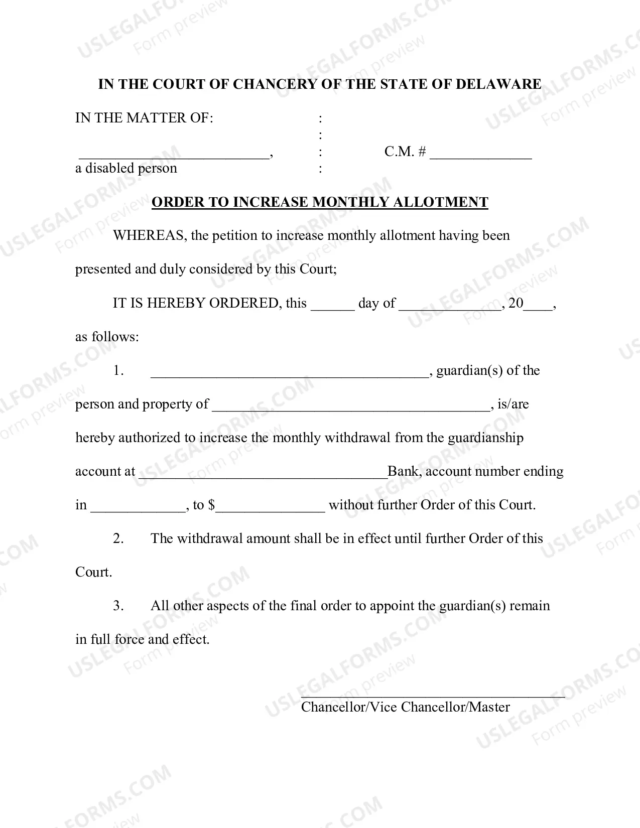 Preview Pro Se Petition To Increase Monthly Allotment