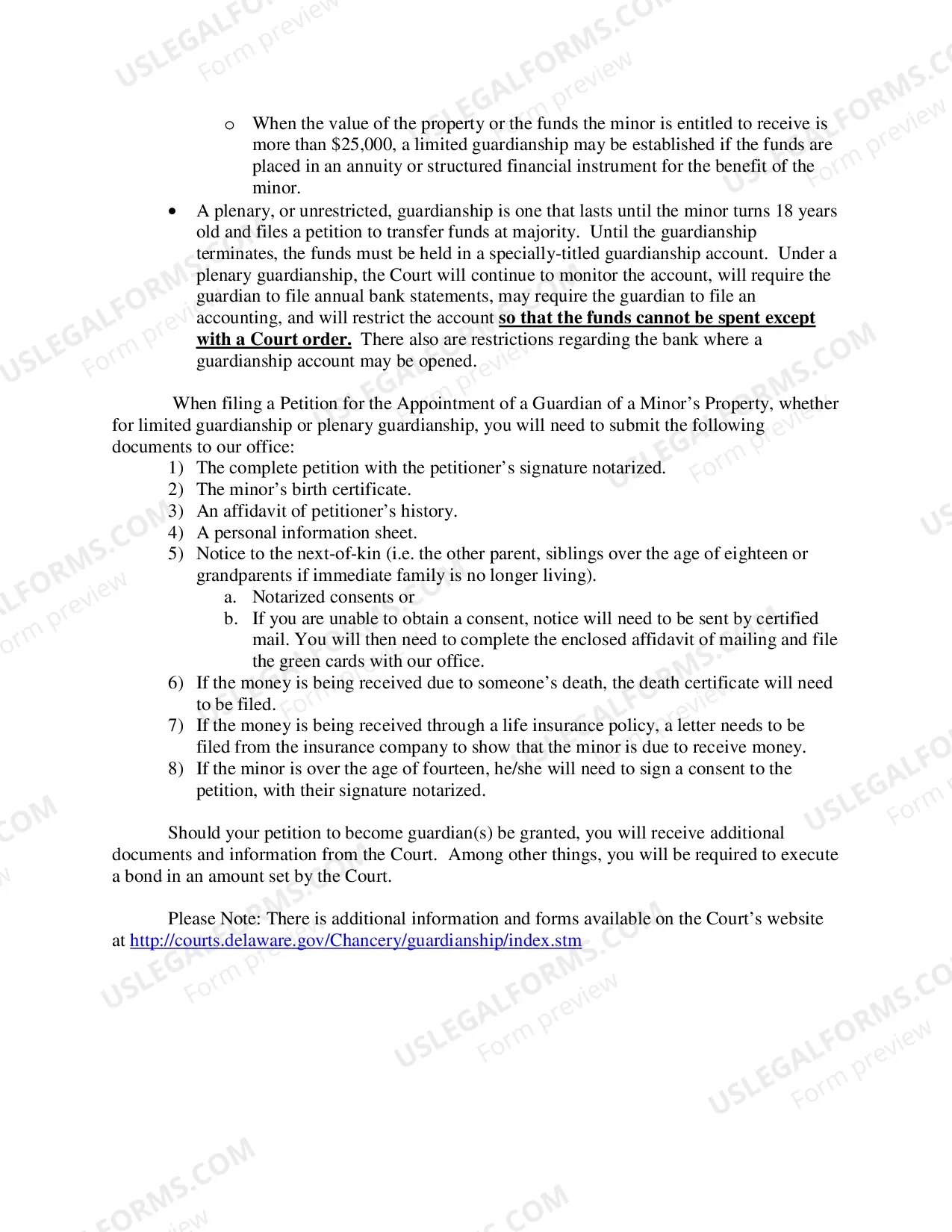 Preview Minors Limited Guardianship Petition