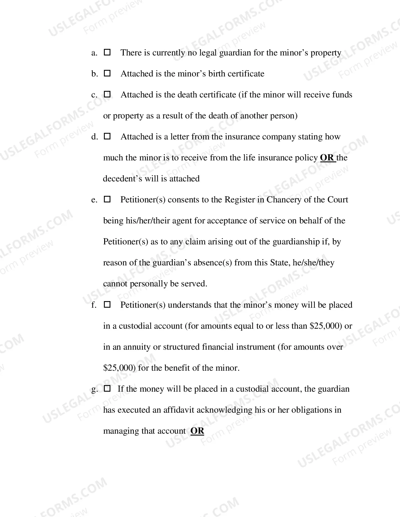 Preview Minors Limited Guardianship Petition