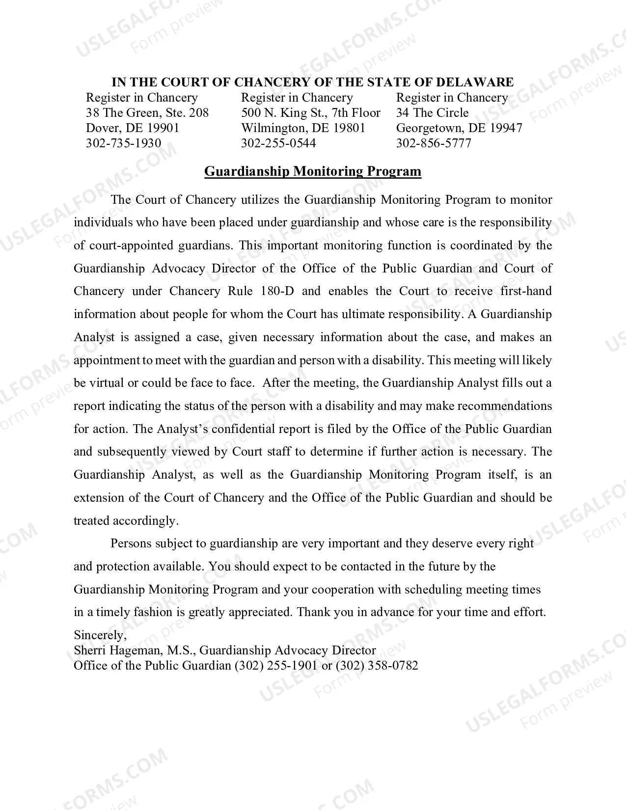 Preview Packet For Guardianship of A Disabled Persons Person And Property
