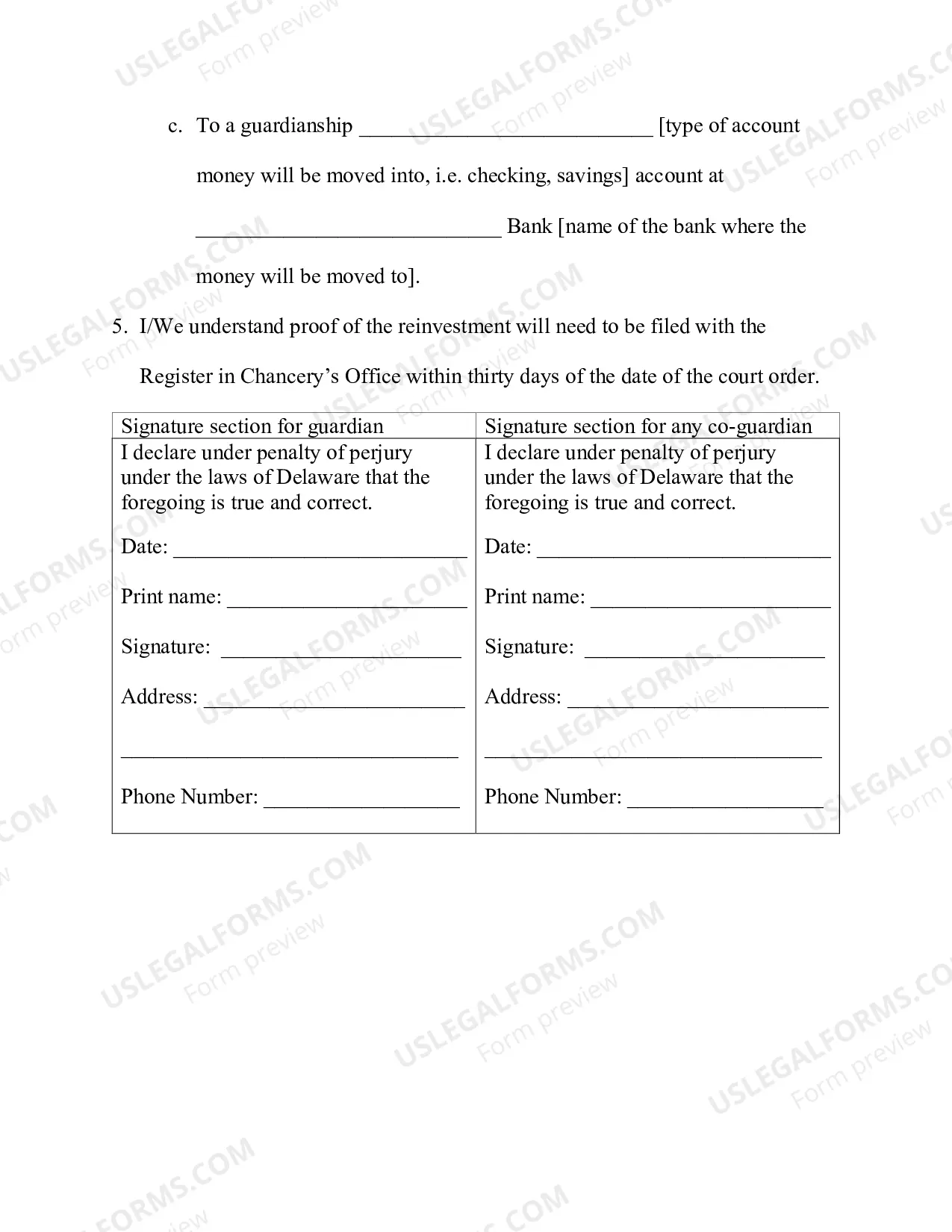 Preview Pro Se Petition To Reinvest Funds