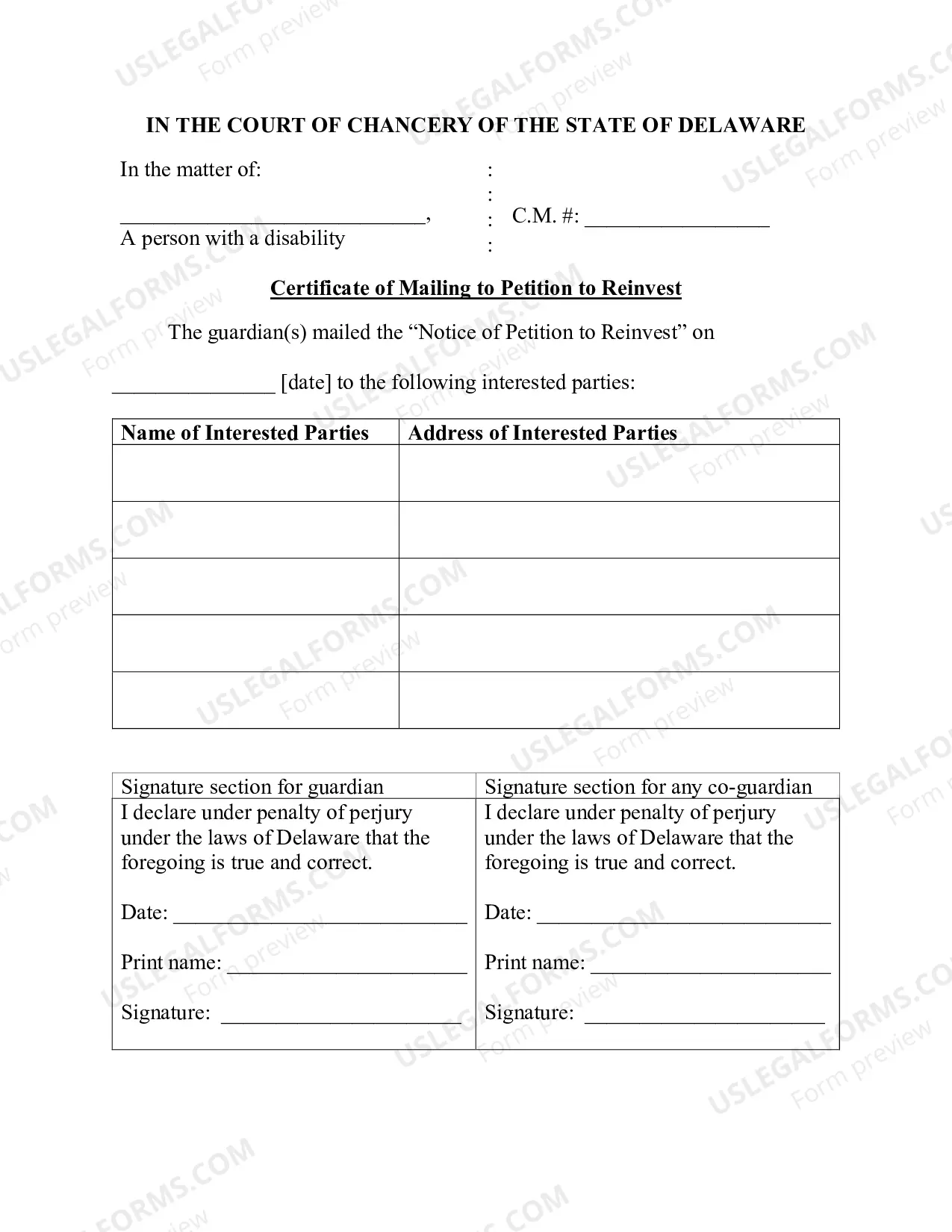 Preview Pro Se Petition To Reinvest Funds